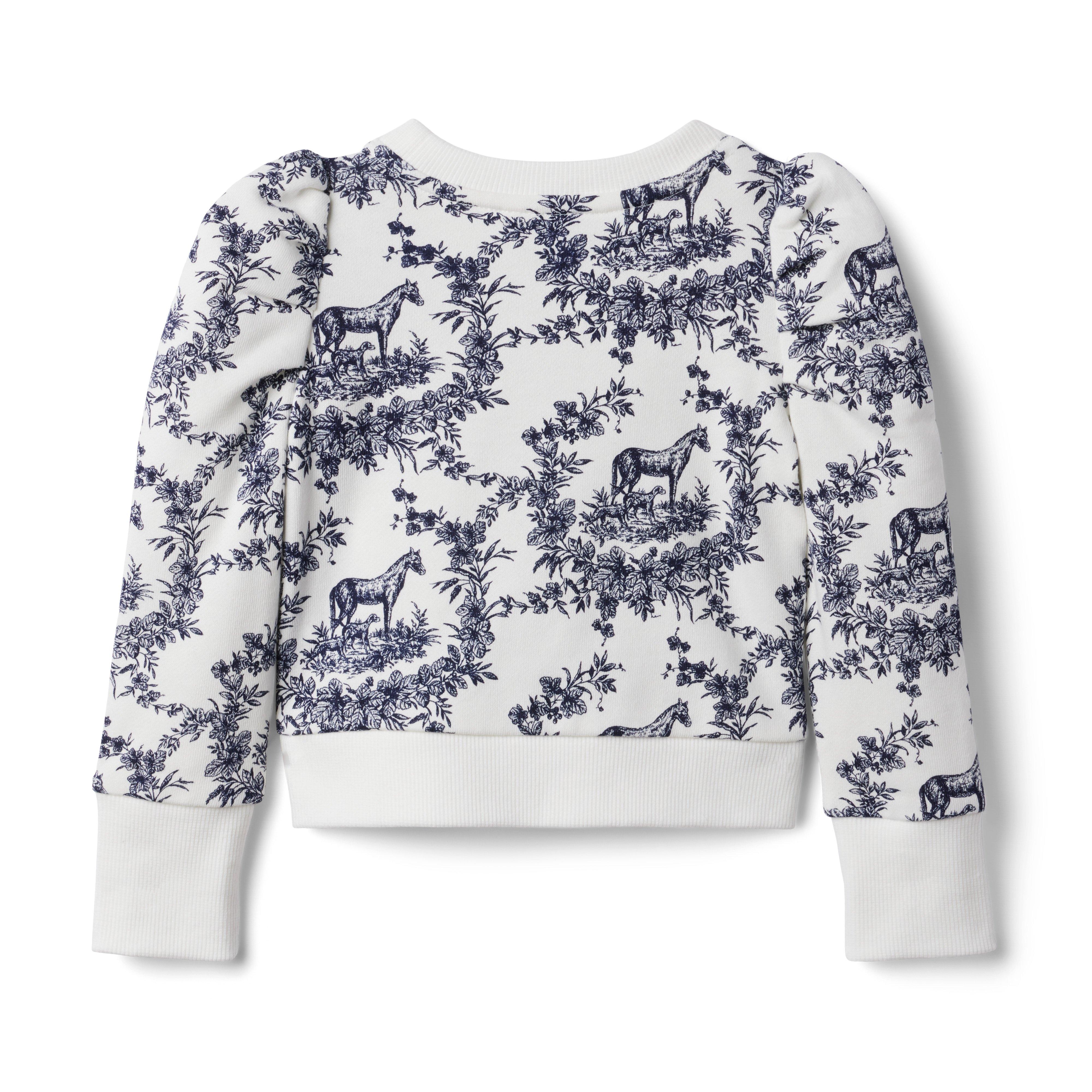 Horse Toile French Terry Sweatshirt image number 1