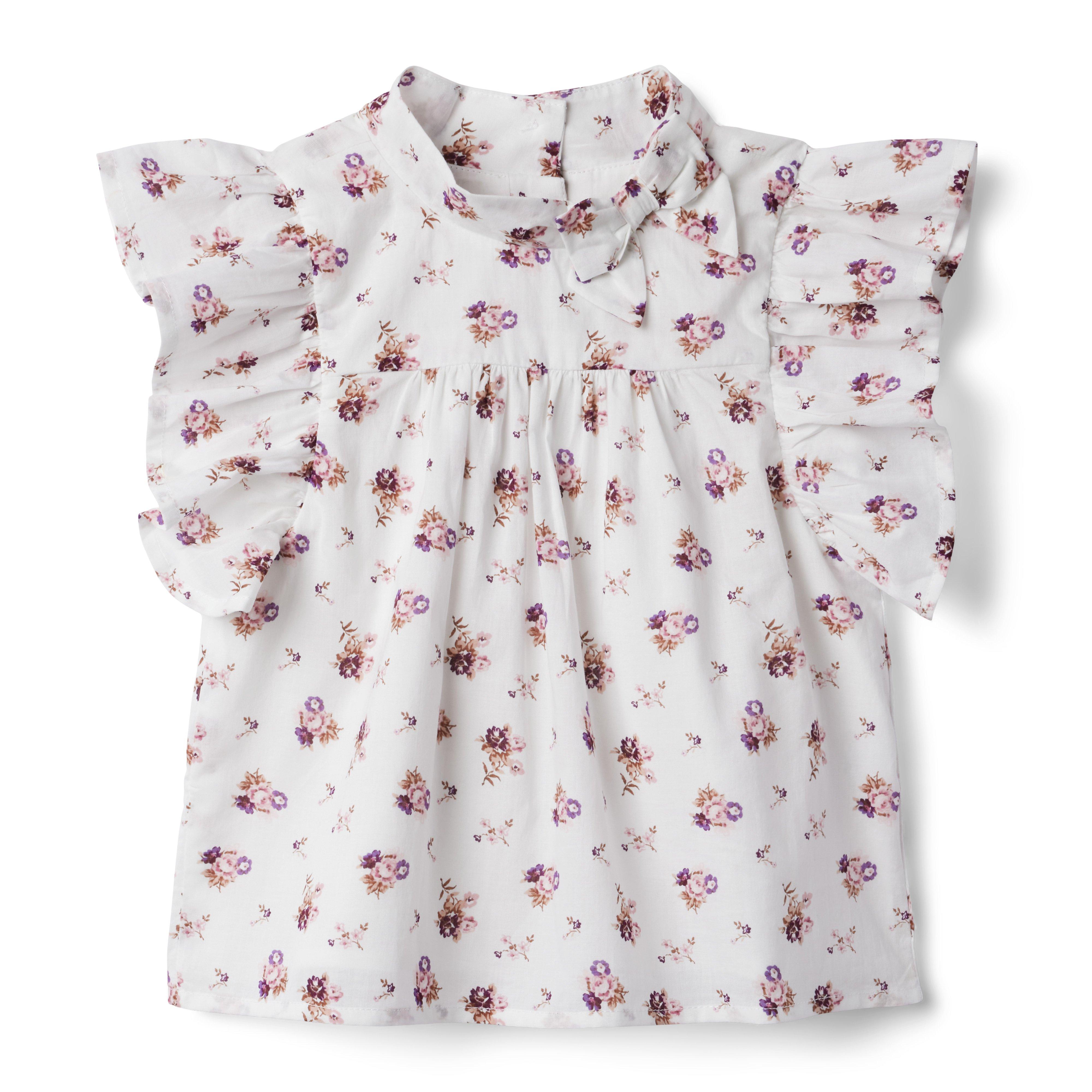 Floral Ruffle Sleeve Top image number 0