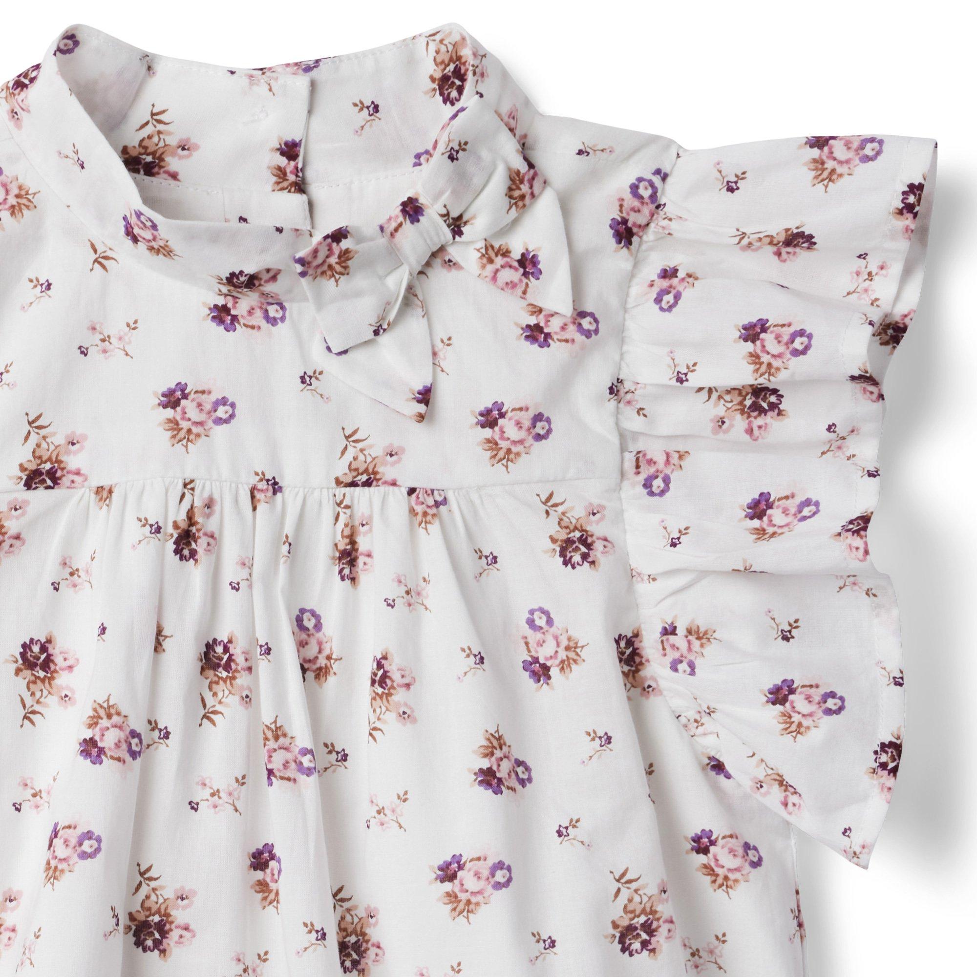 Floral Ruffle Sleeve Top image number 2