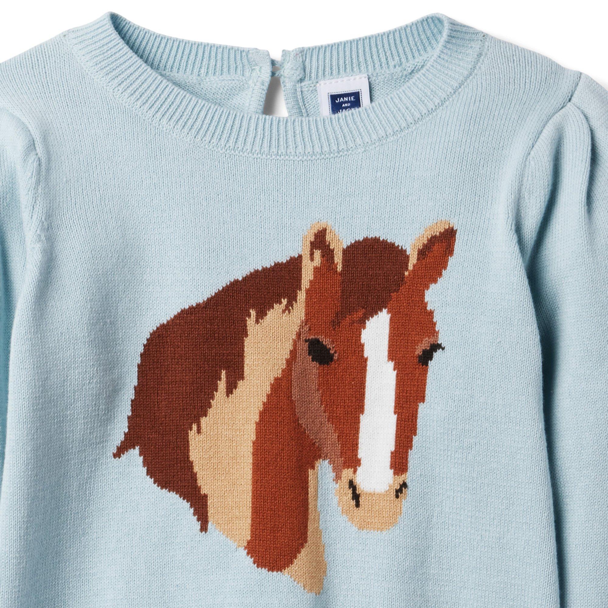 Janie and jack 2025 horse sweater