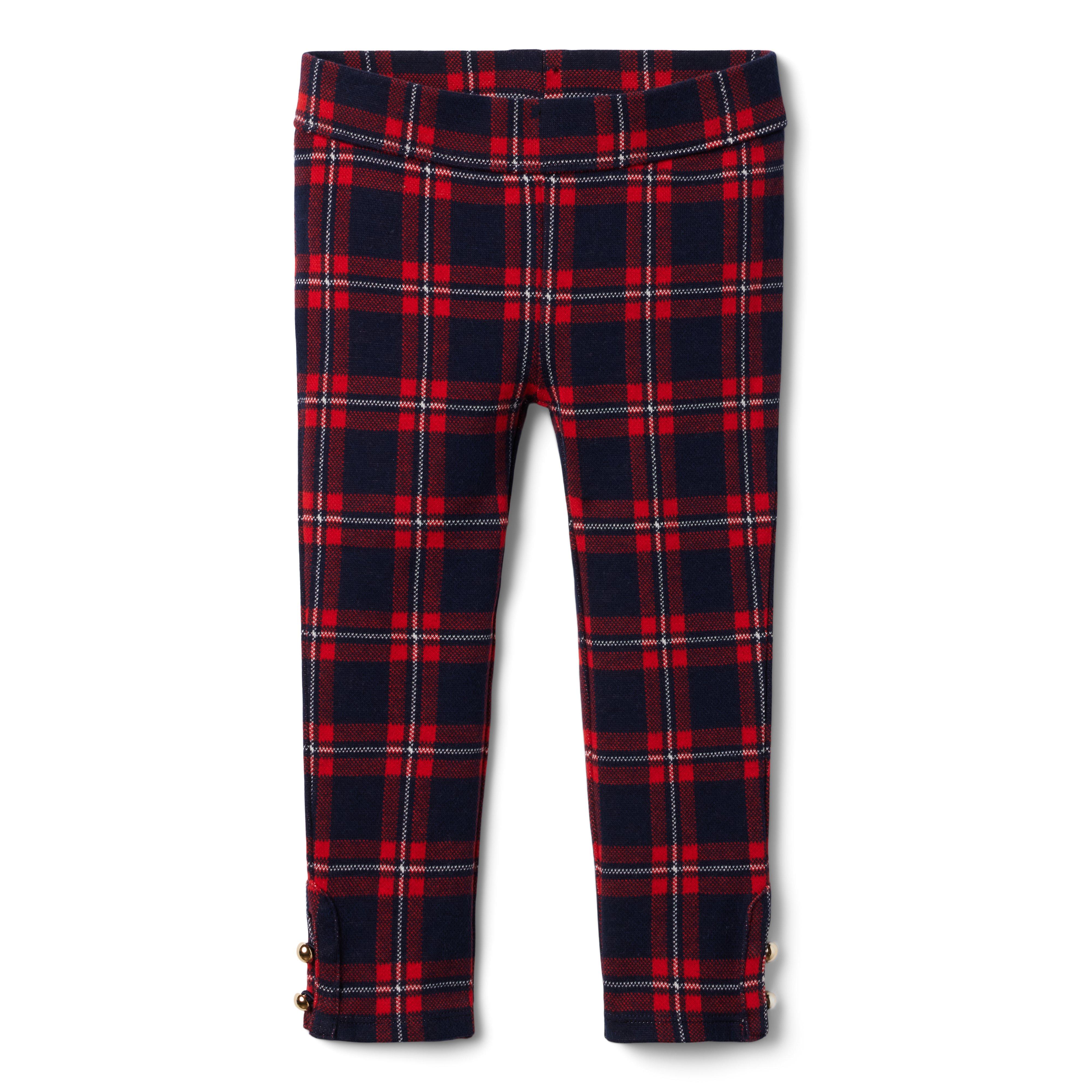 Plaid Button Cuff Jacquard Pant image number 0