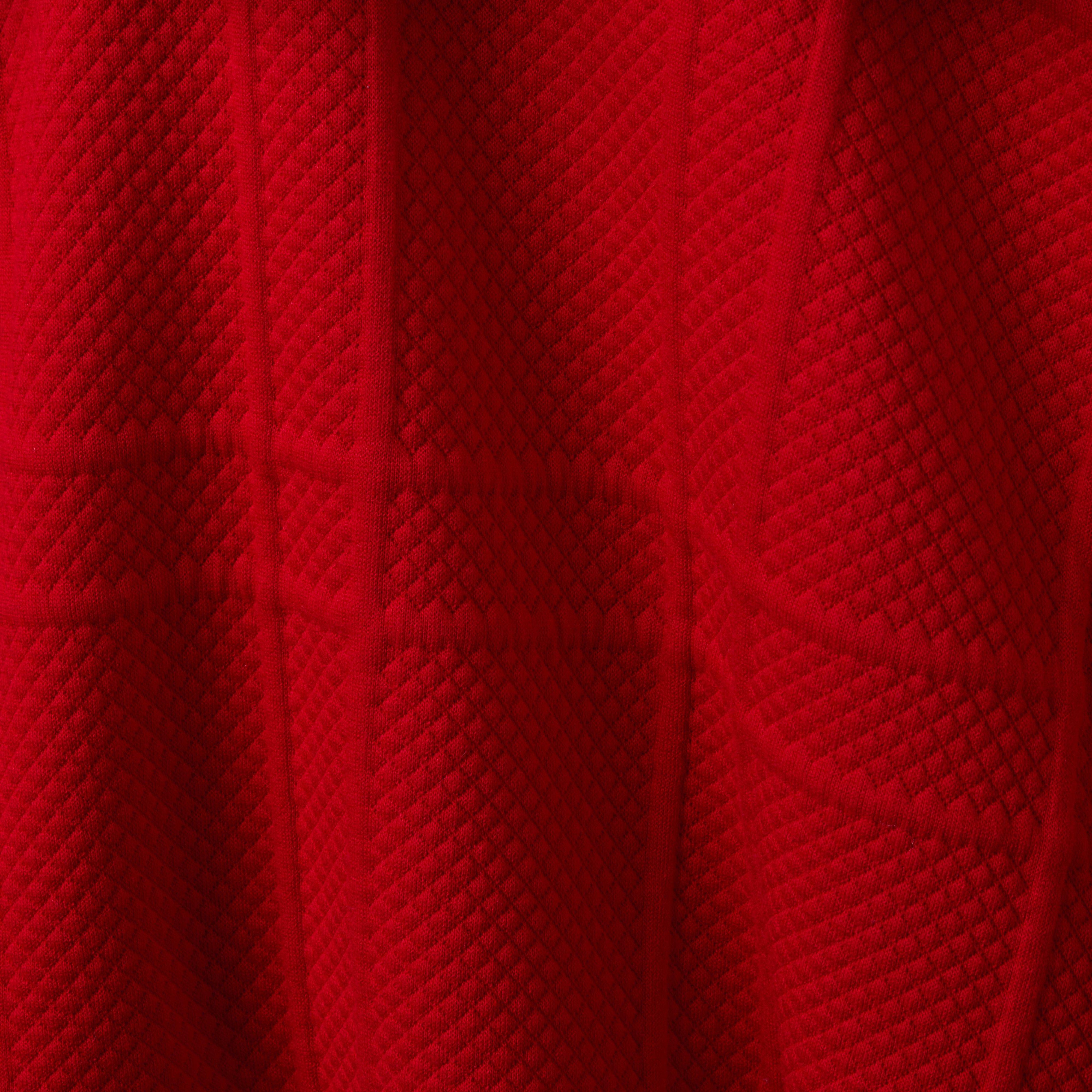 Faux Fur Collar Jacquard Dress image number 5