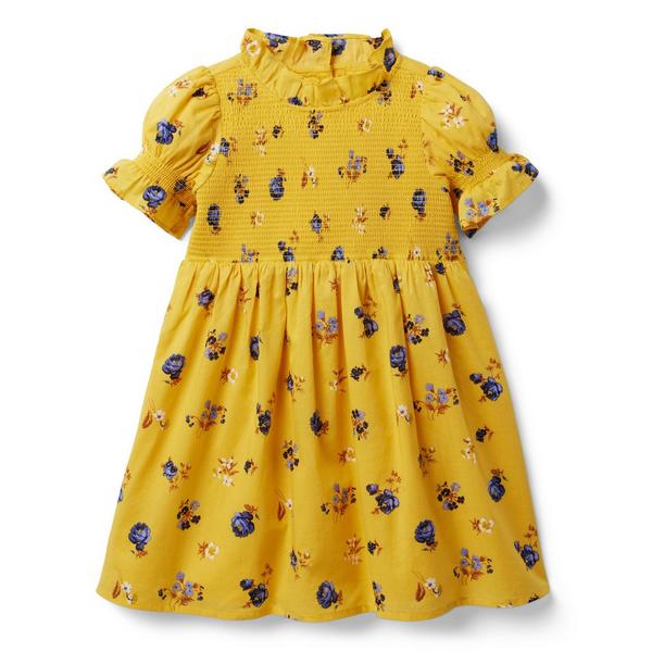 Janie and Jack The Hannah Floral Smocked Dress