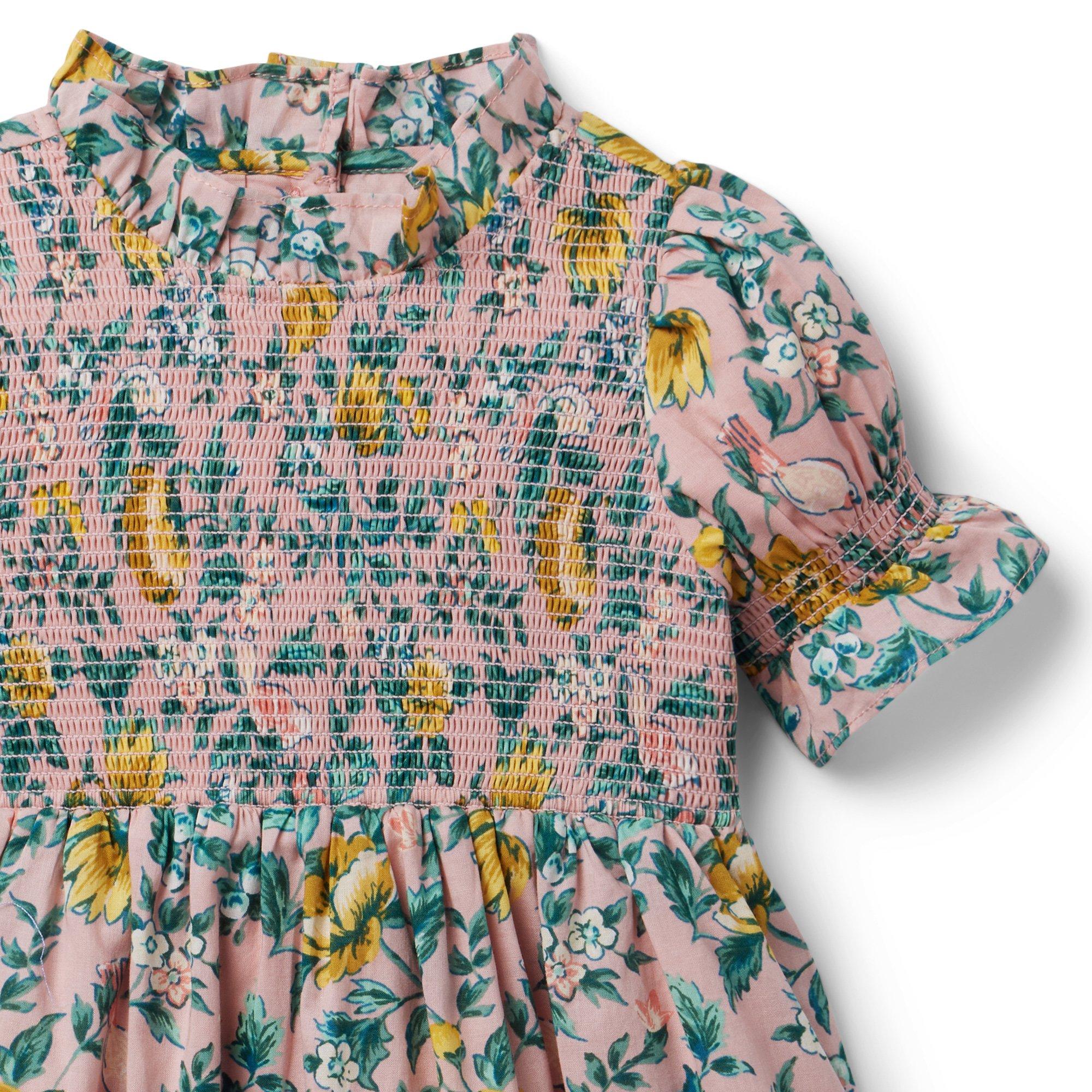 The Hannah Floral Smocked Dress image number 5