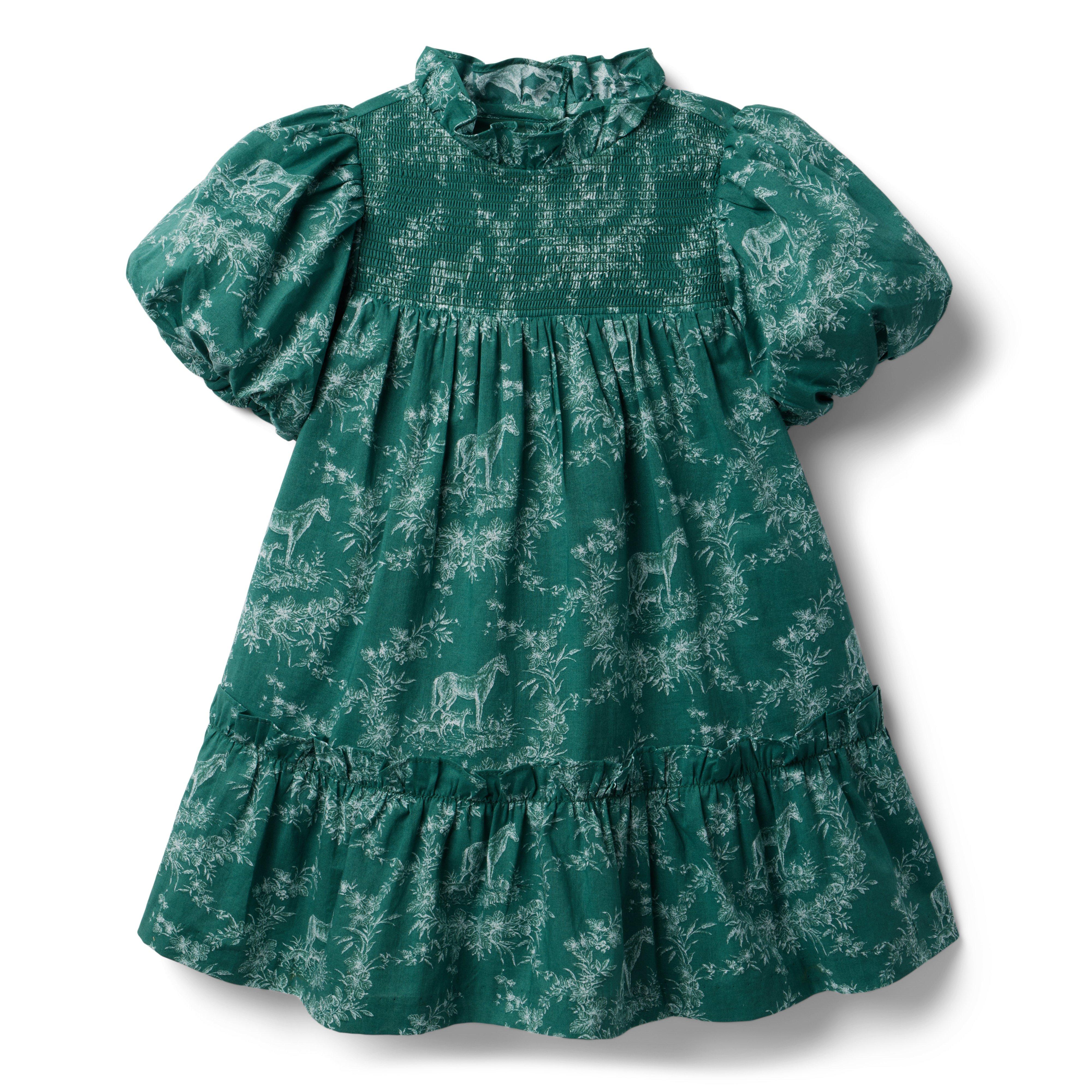 The Olivia Floral Equestrian Smocked Dress