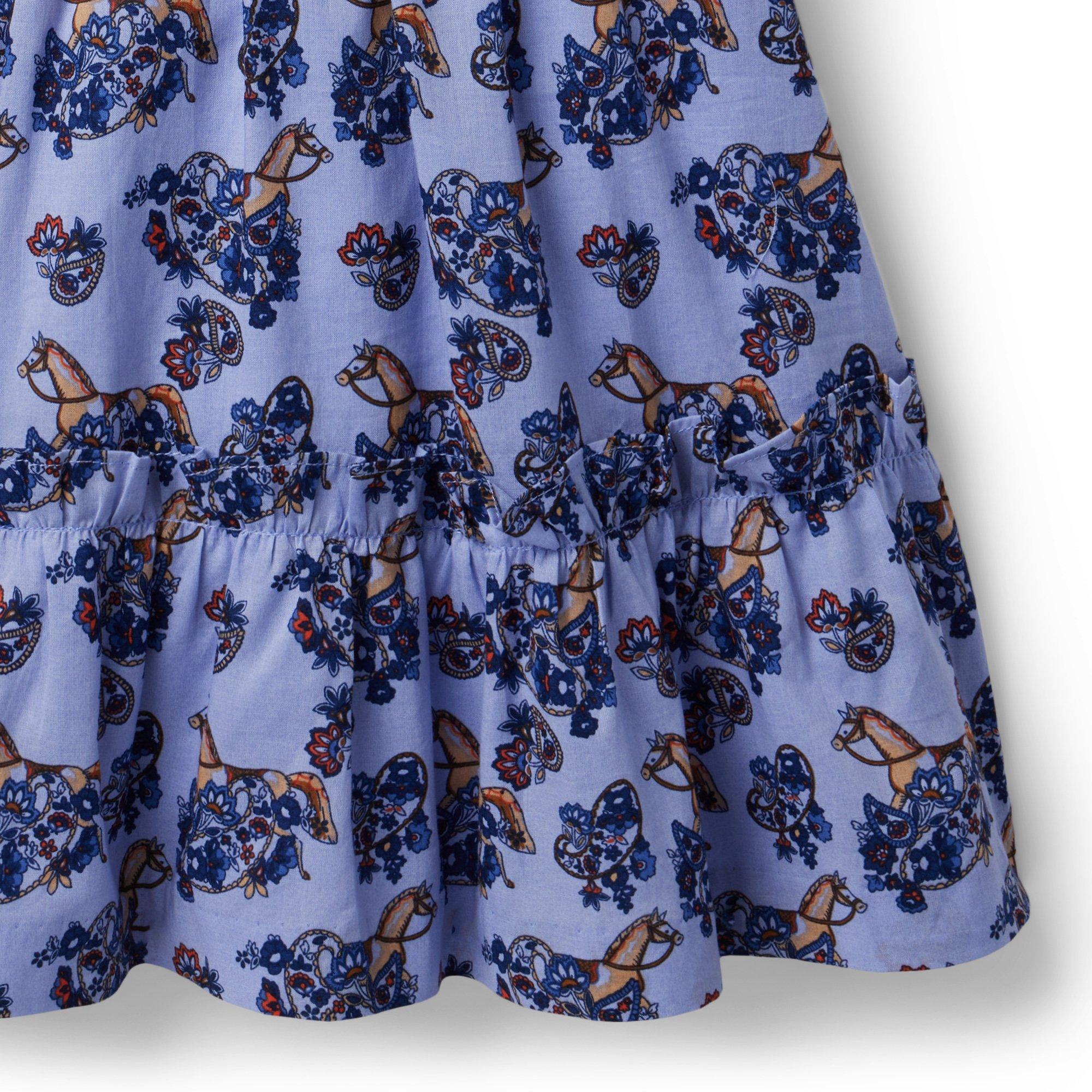 The Olivia Paisley Equestrian Smocked Dress image number 3