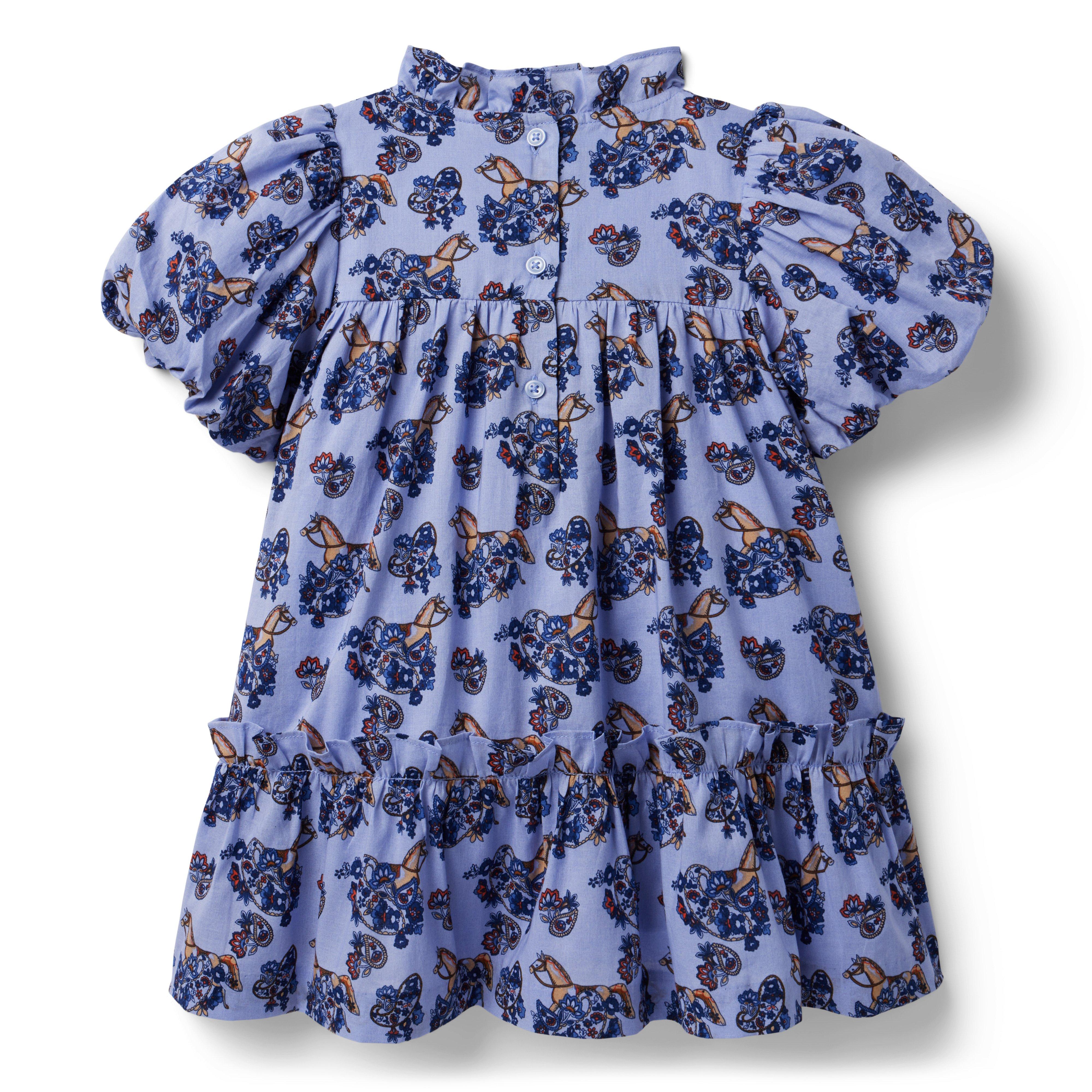 The Olivia Paisley Equestrian Smocked Dress image number 1
