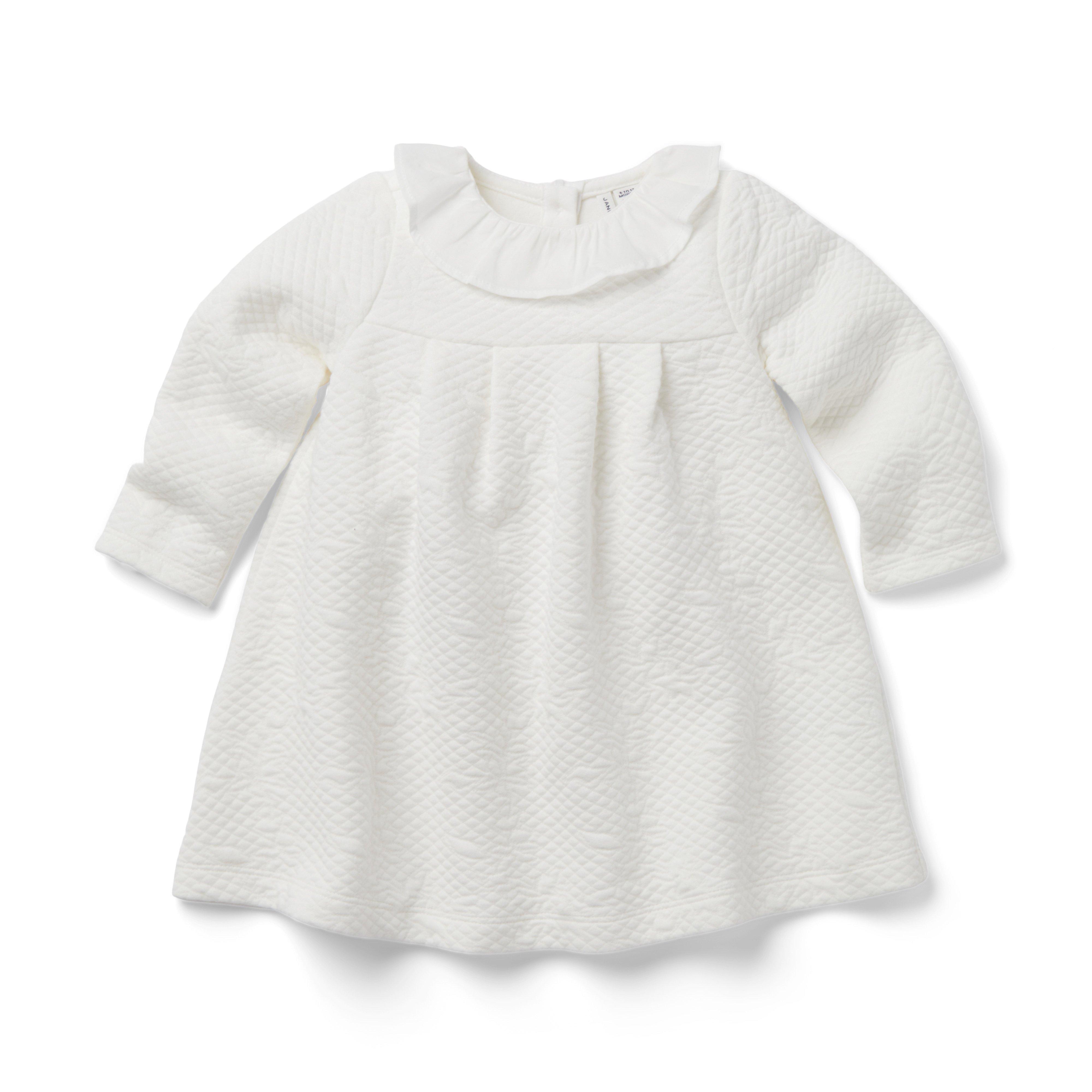 Baby Quilted Ruffle Collar Dress image number 0