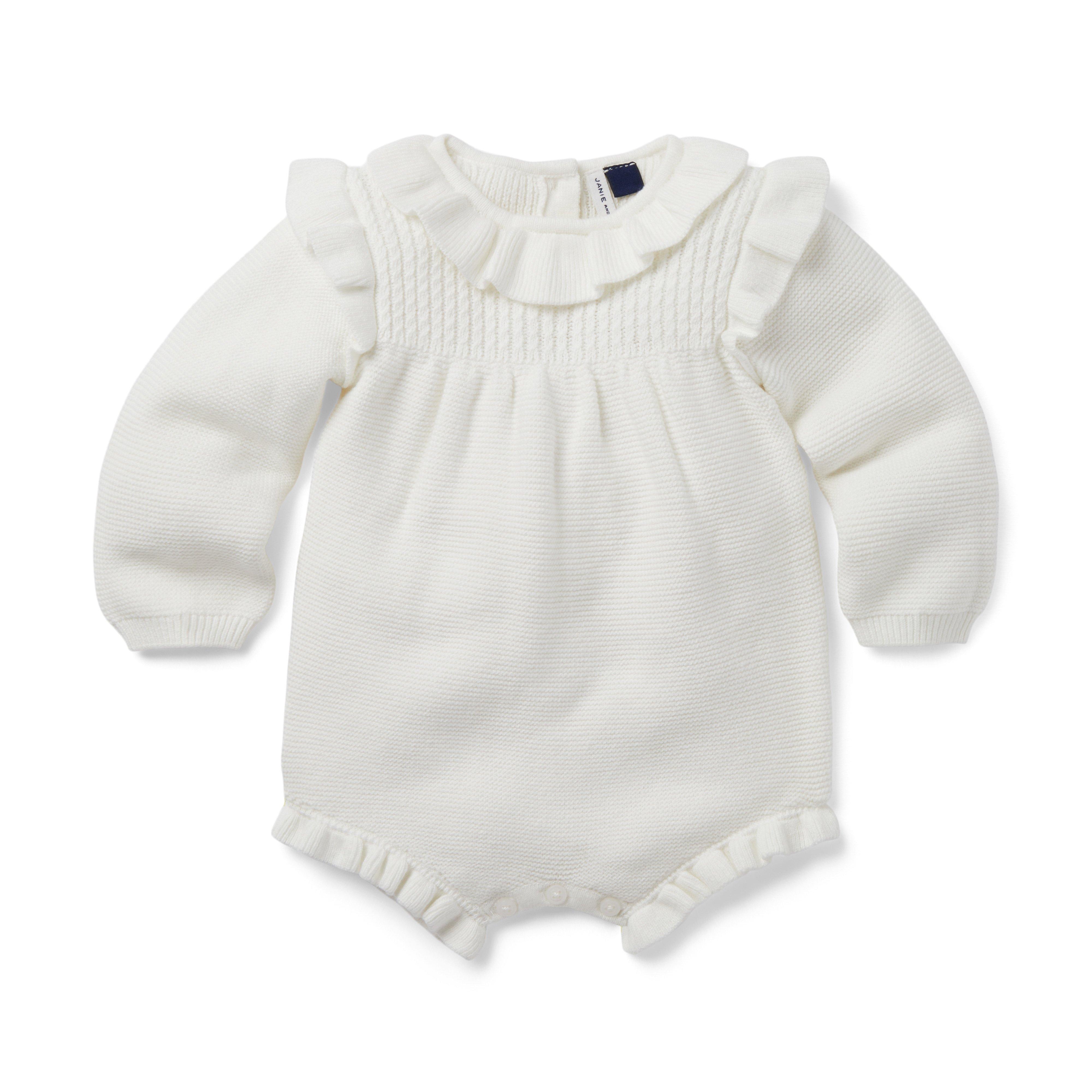 Baby Ruffle Sweater Romper image number 0