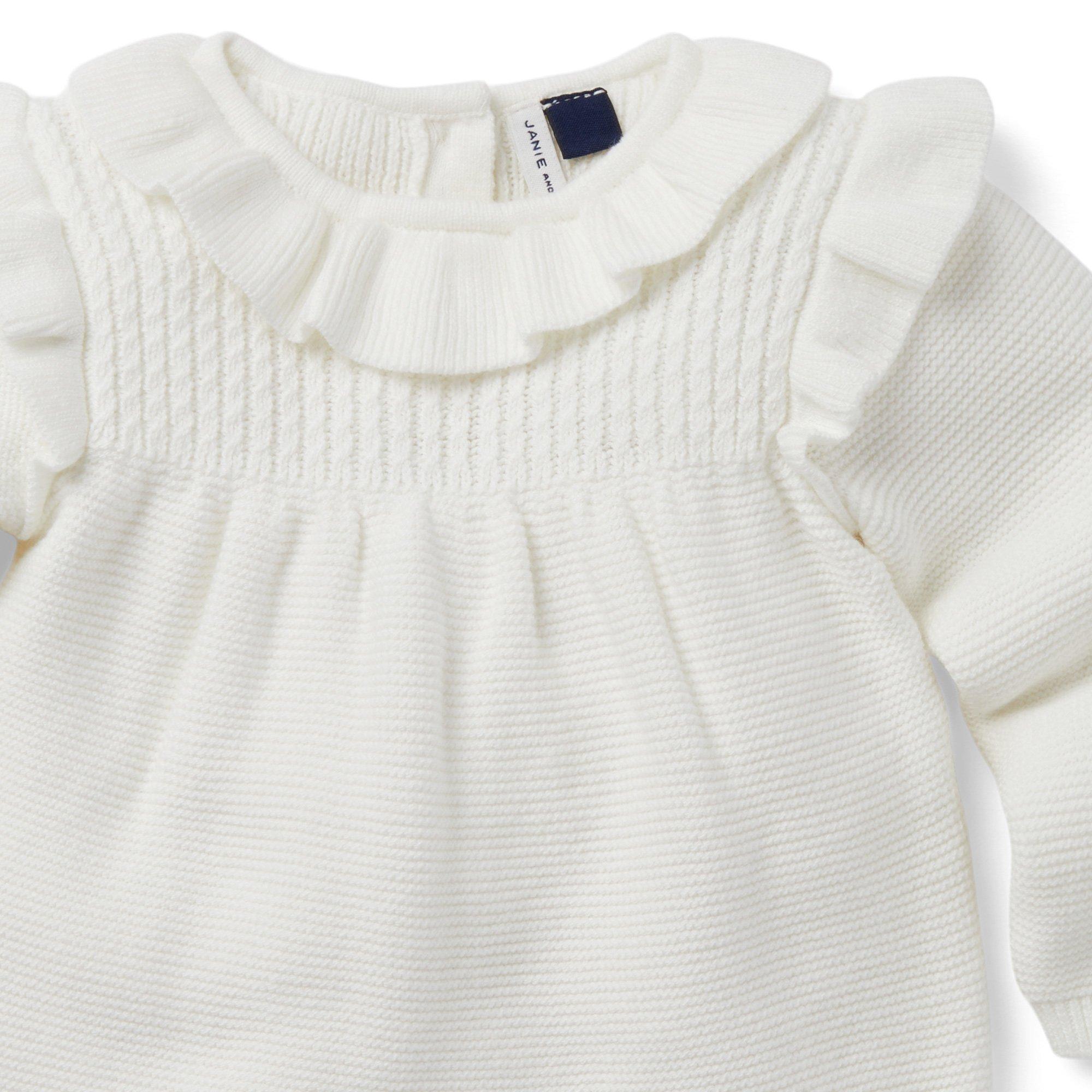 Baby Ruffle Sweater Romper image number 1