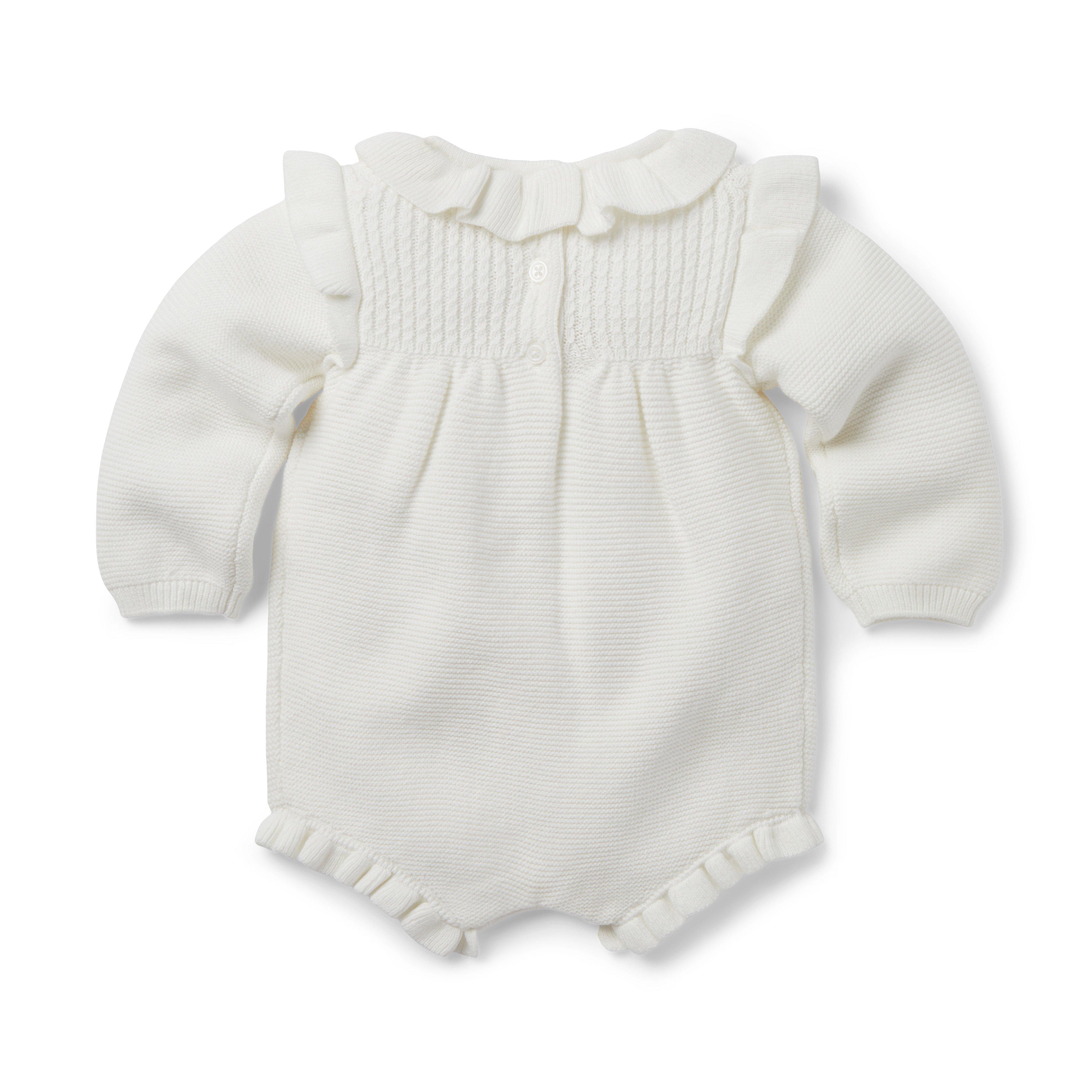 Baby Ruffle Sweater Romper image number 2