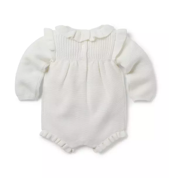 Baby Ruffle Sweater Romper image number 2