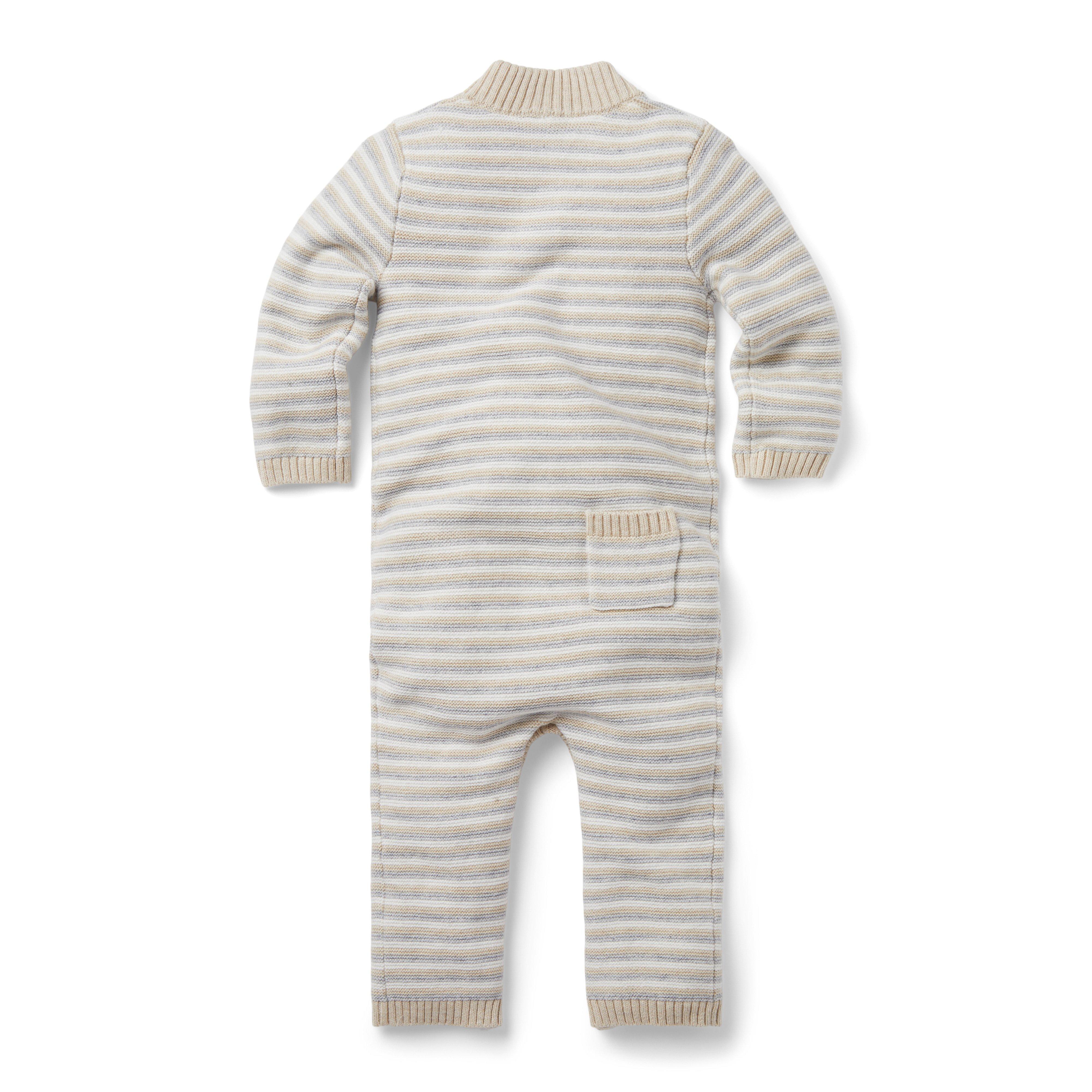 Baby Striped Sweater One-Piece image number 3