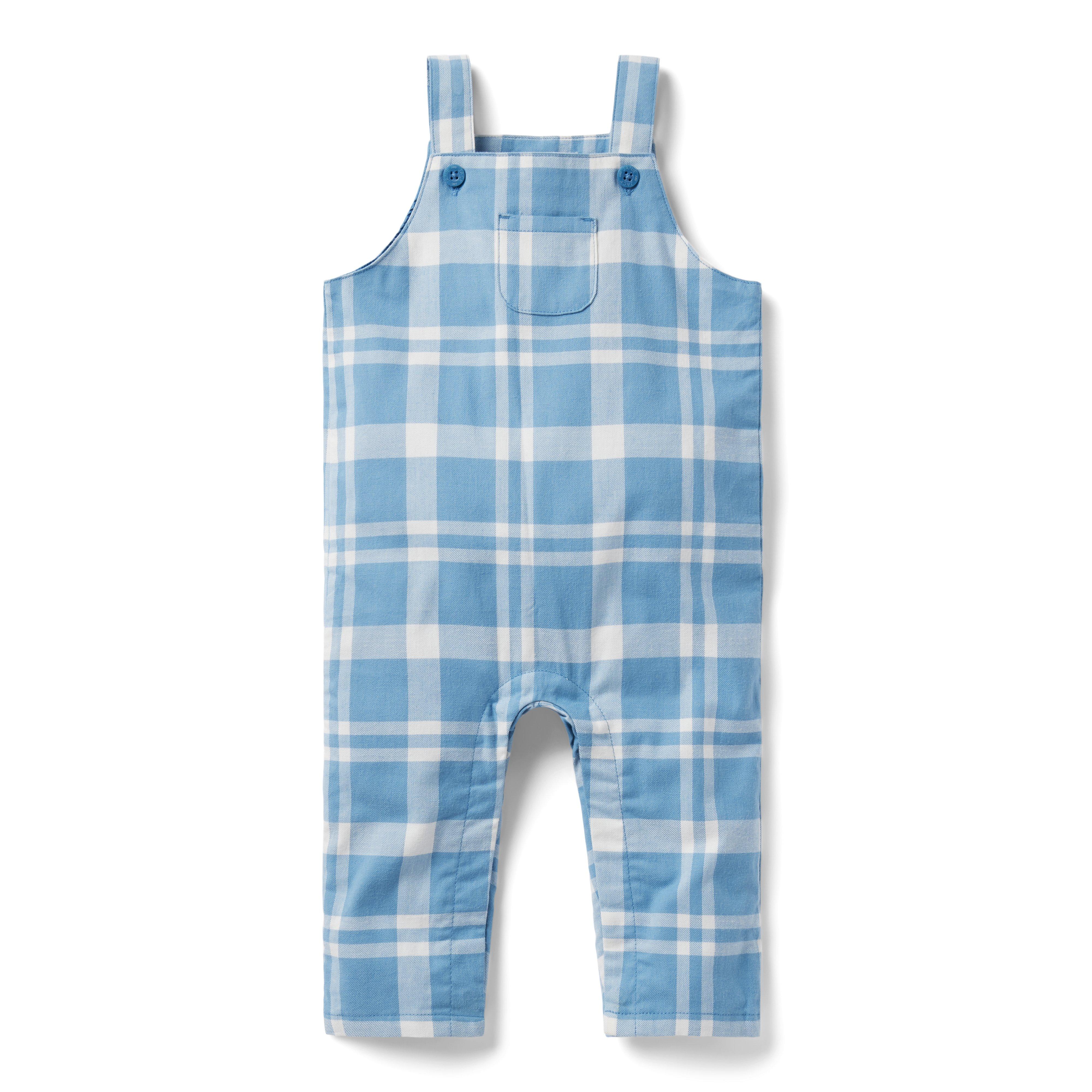 Baby Plaid Twill Overall image number 0