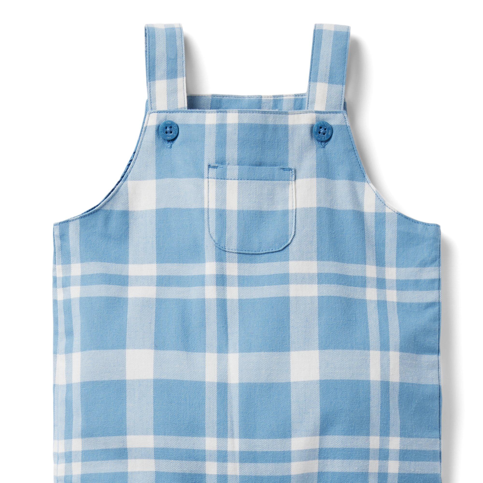 Baby Plaid Twill Overall image number 1