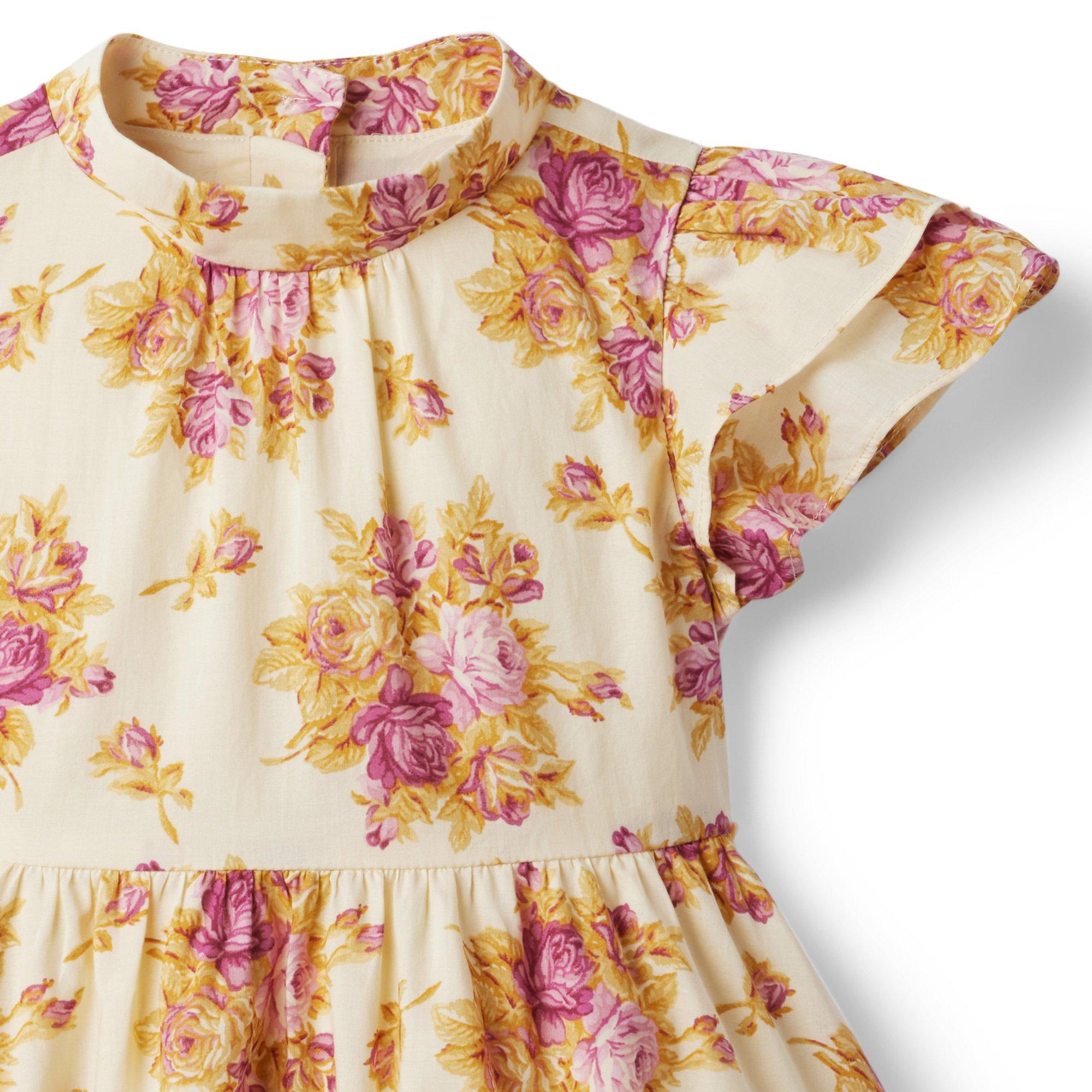 Floral Ruffle Sleeve Dress image number 5