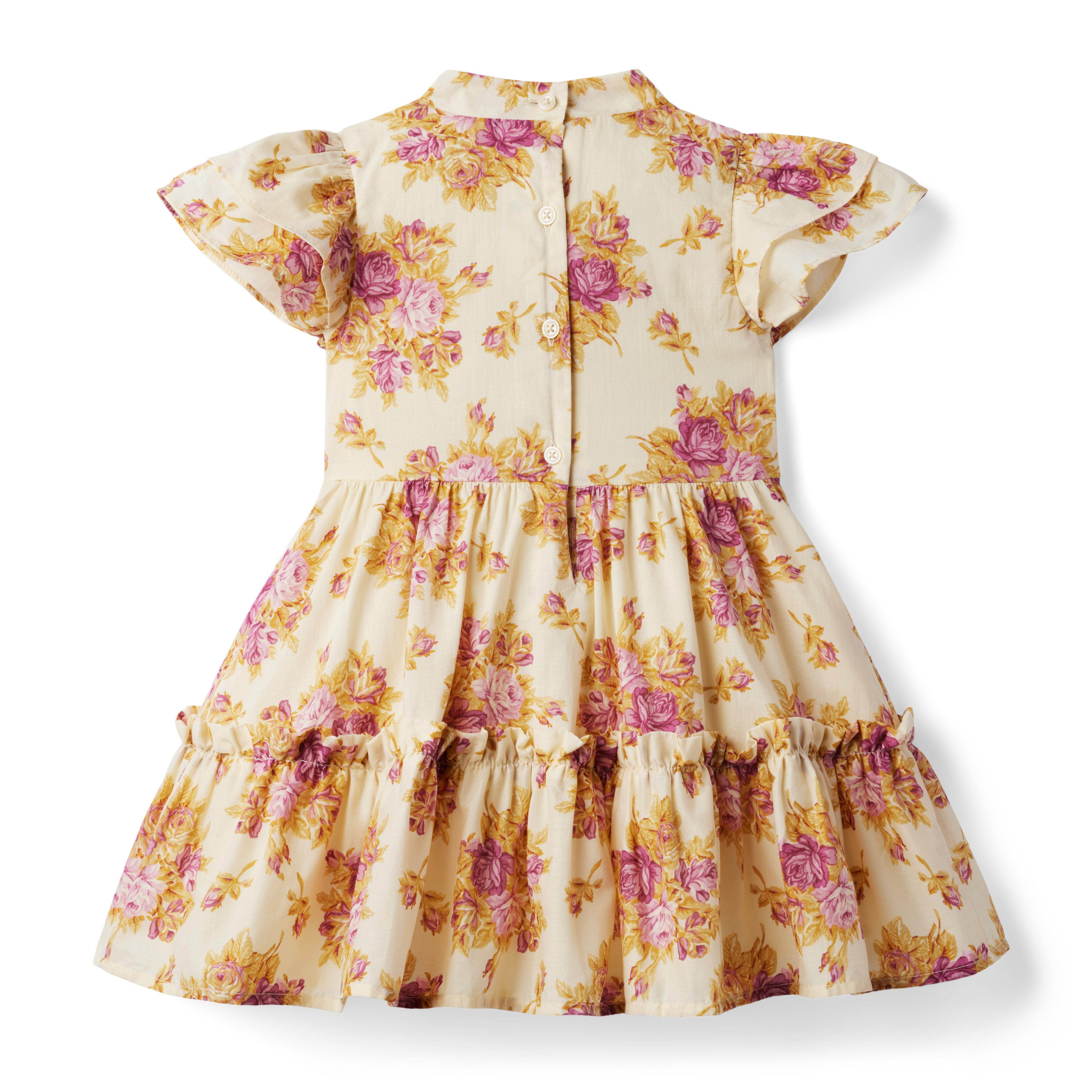 Floral Ruffle Sleeve Dress image number 3