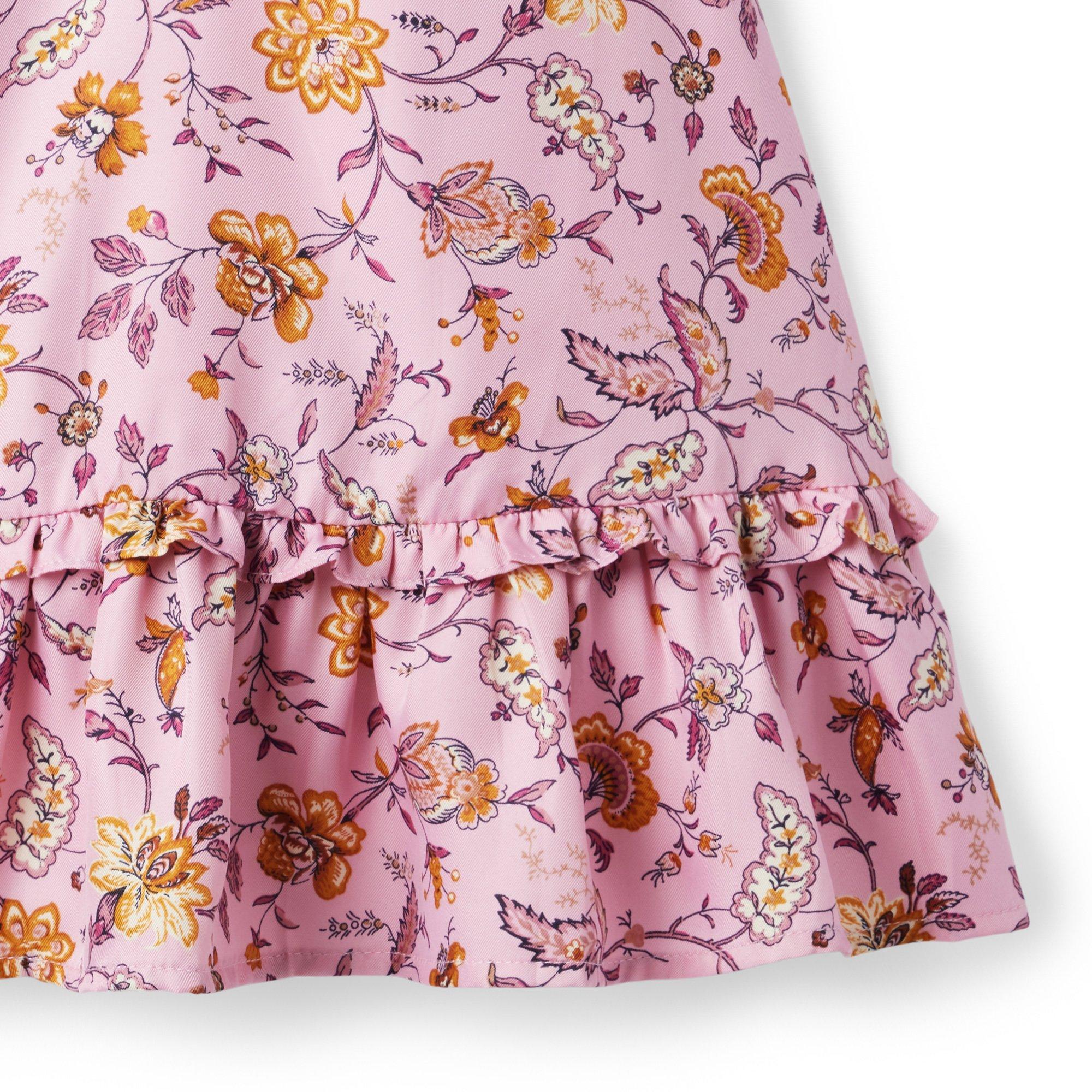 Floral Puff Sleeve Collared Dress image number 6