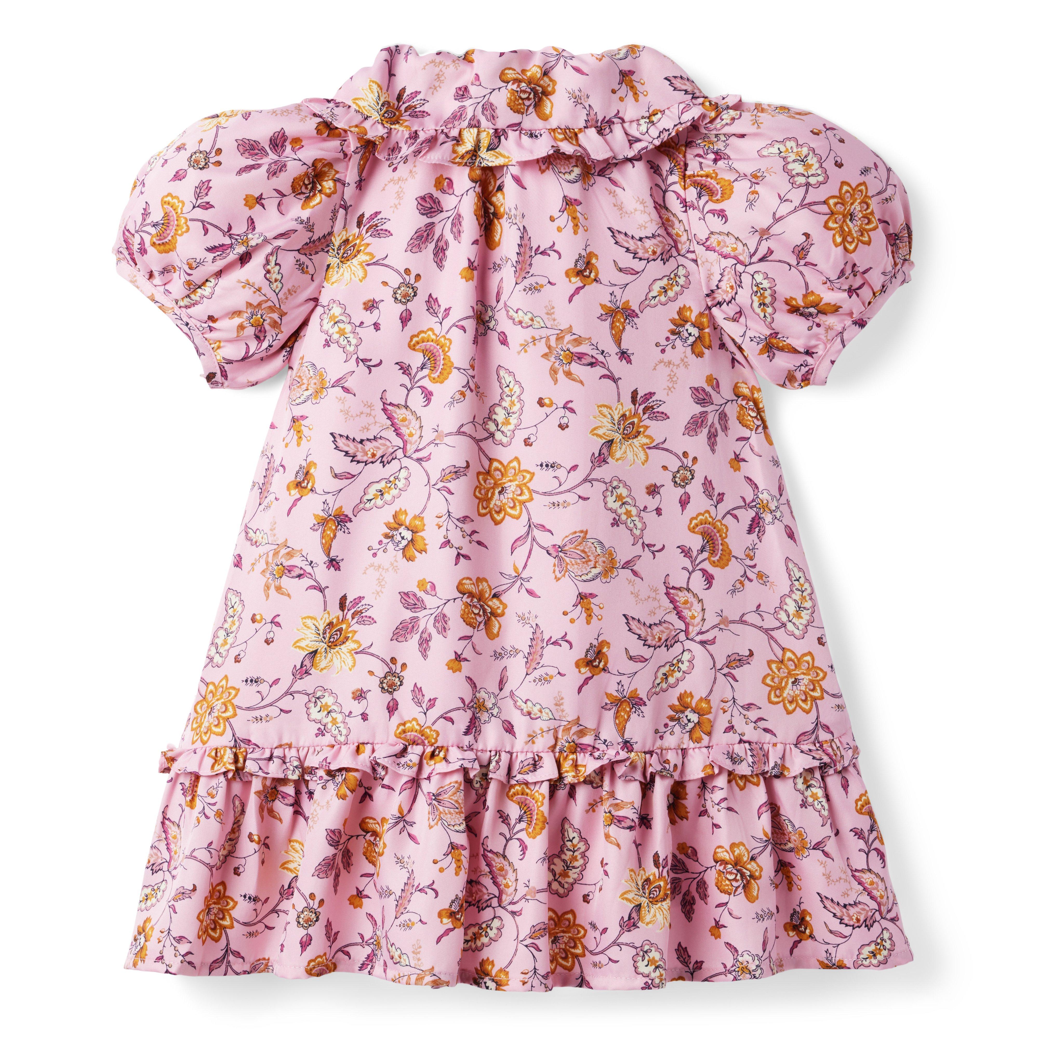Floral Puff Sleeve Collared Dress image number 3