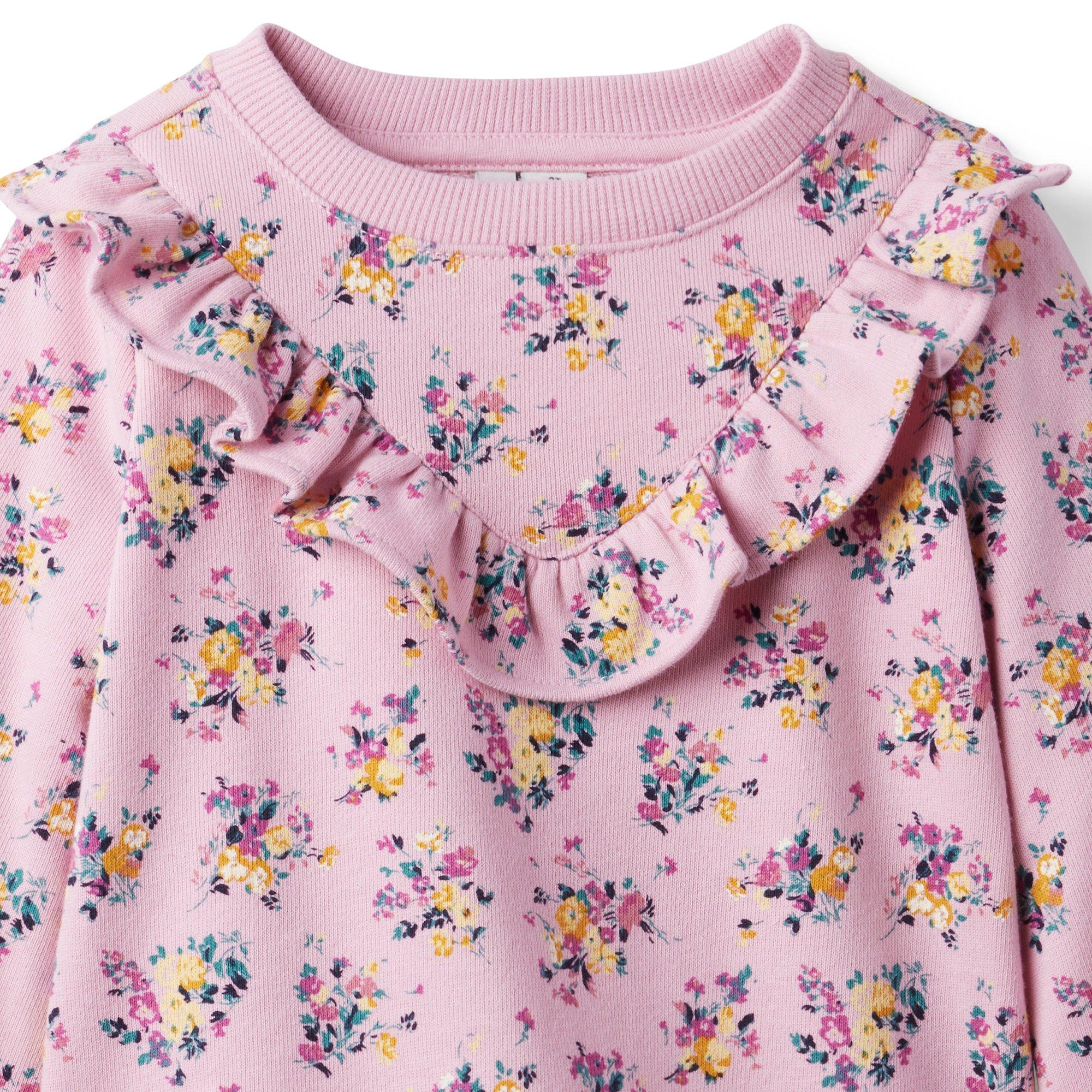 Floral Ruffle Sweatshirt image number 2