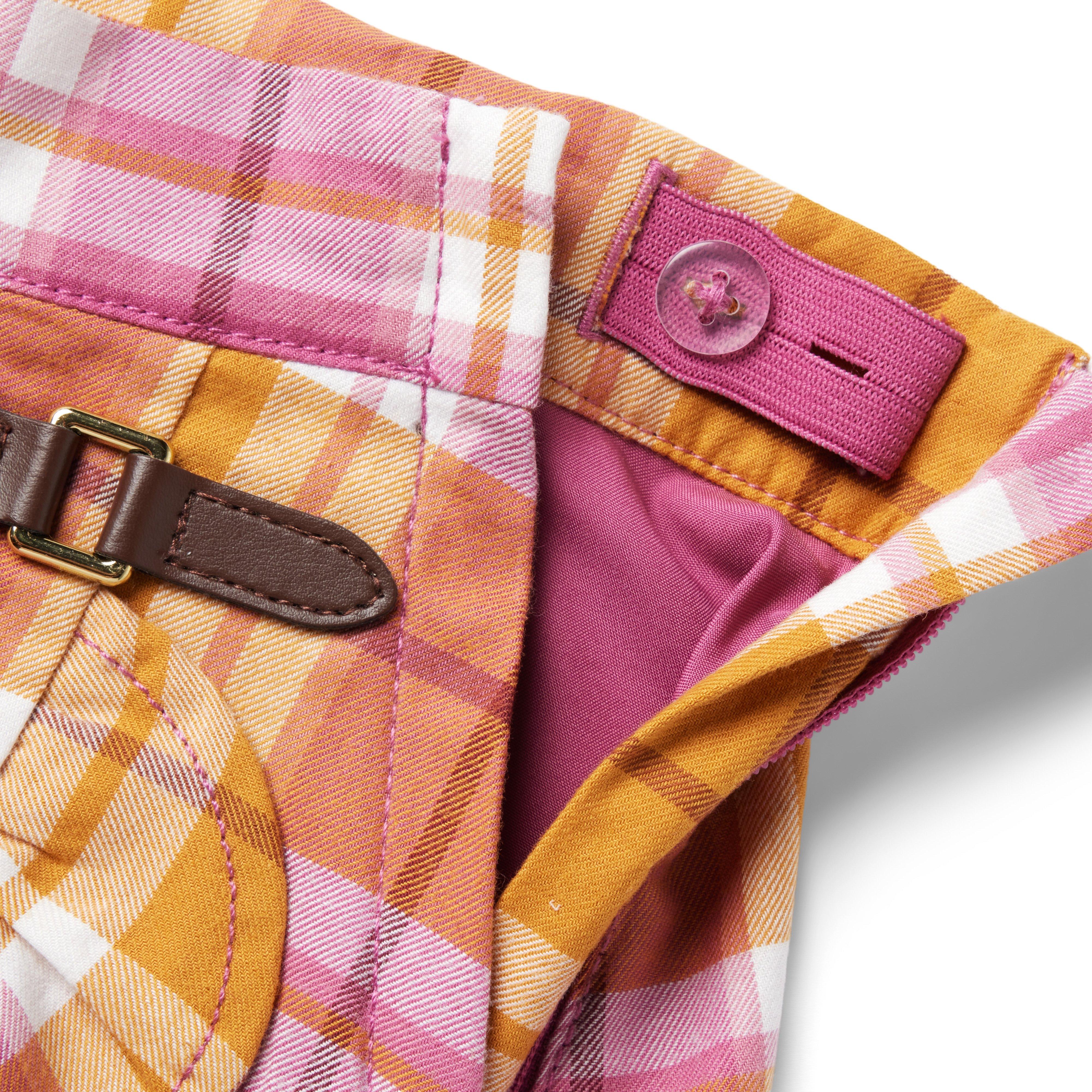 Plaid Ruffle Wrap Skirt image number 2
