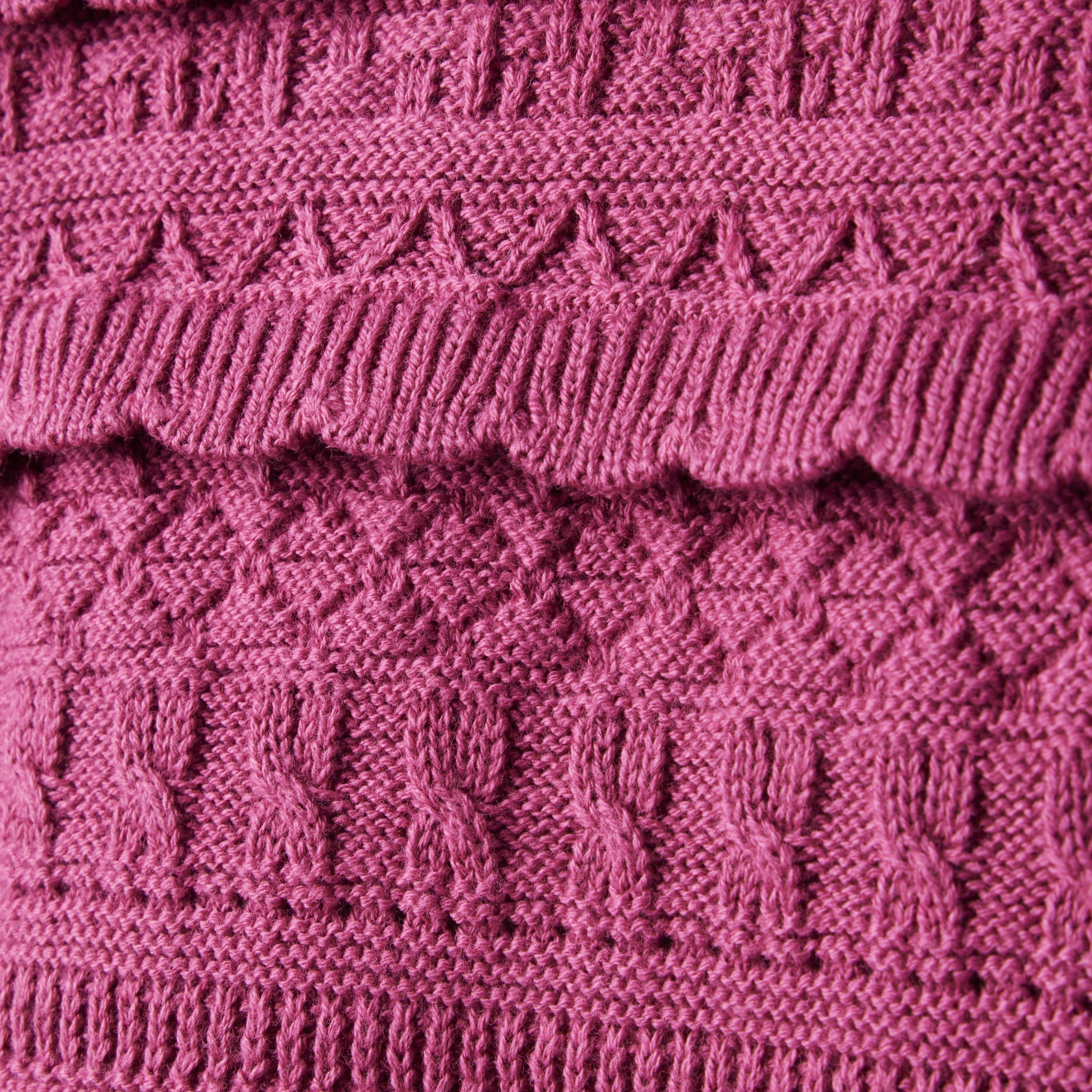 Puff Sleeve Scallop Sweater Top image number 2