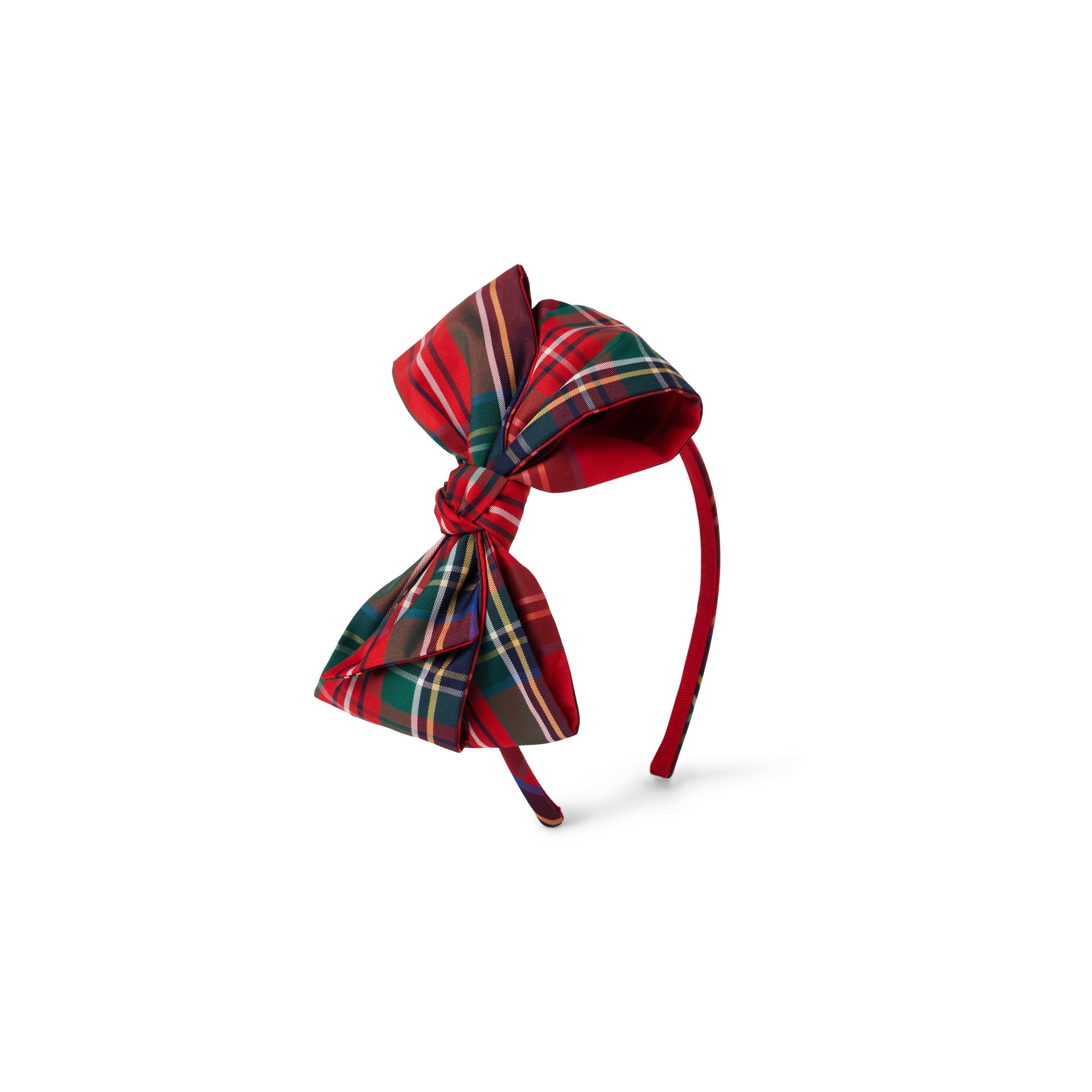 Plaid Bow Headband image number 0