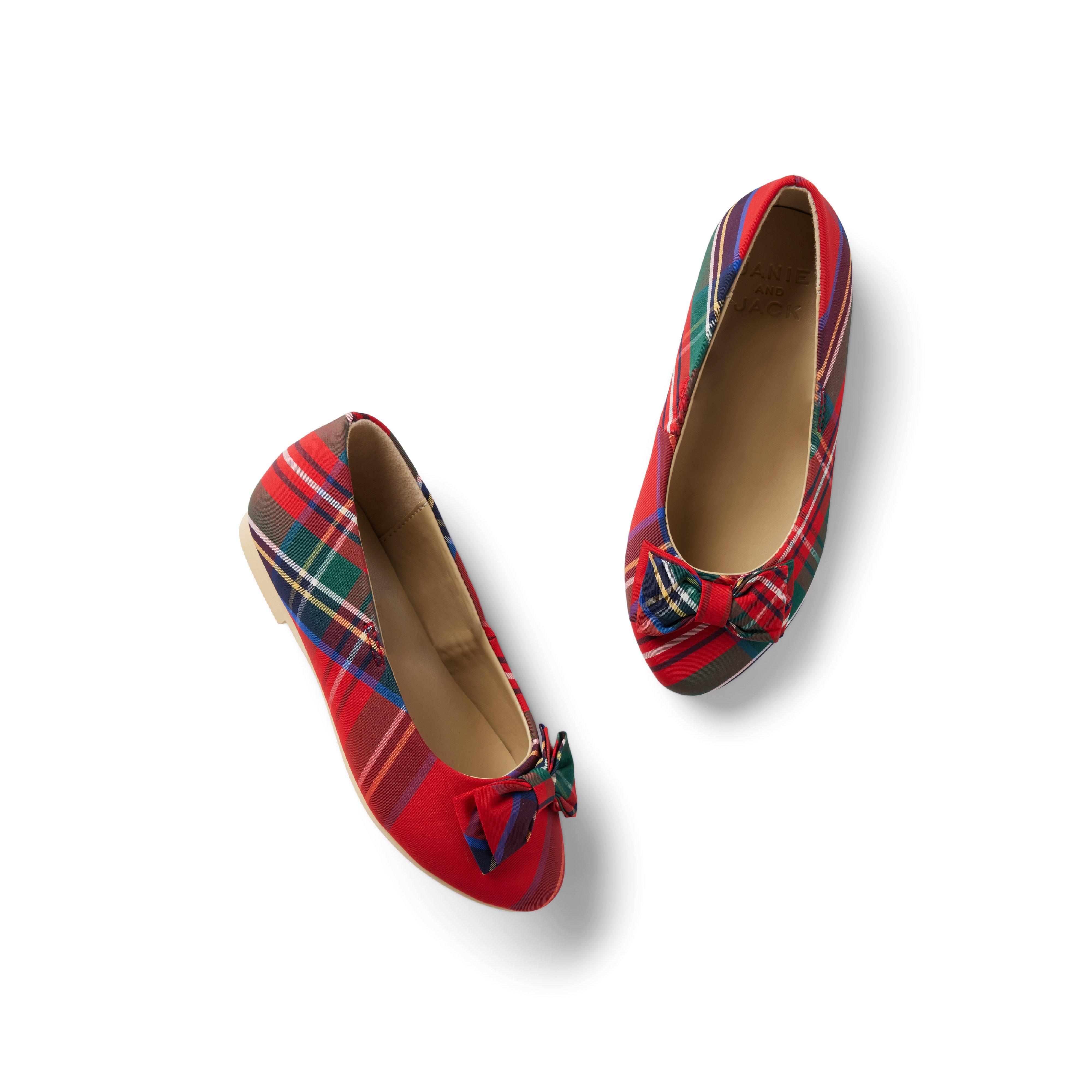 Plaid Bow Ballet Flat image number 0