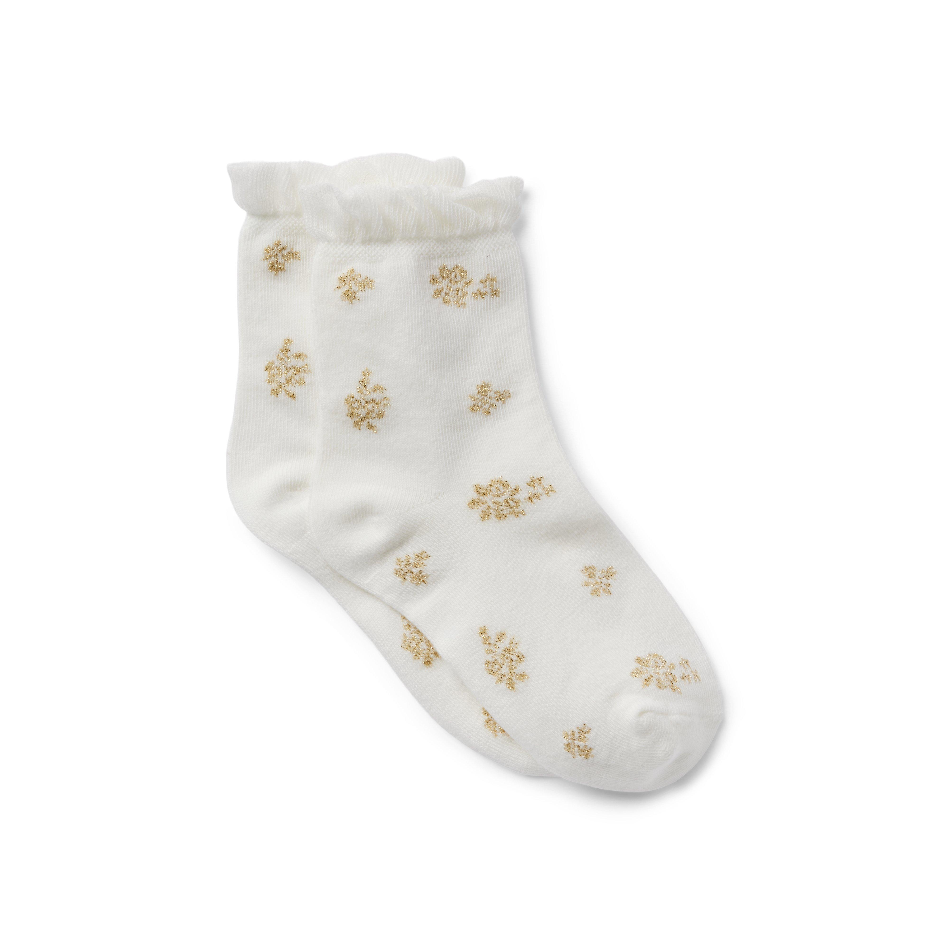Glitter Floral Sock image number 0
