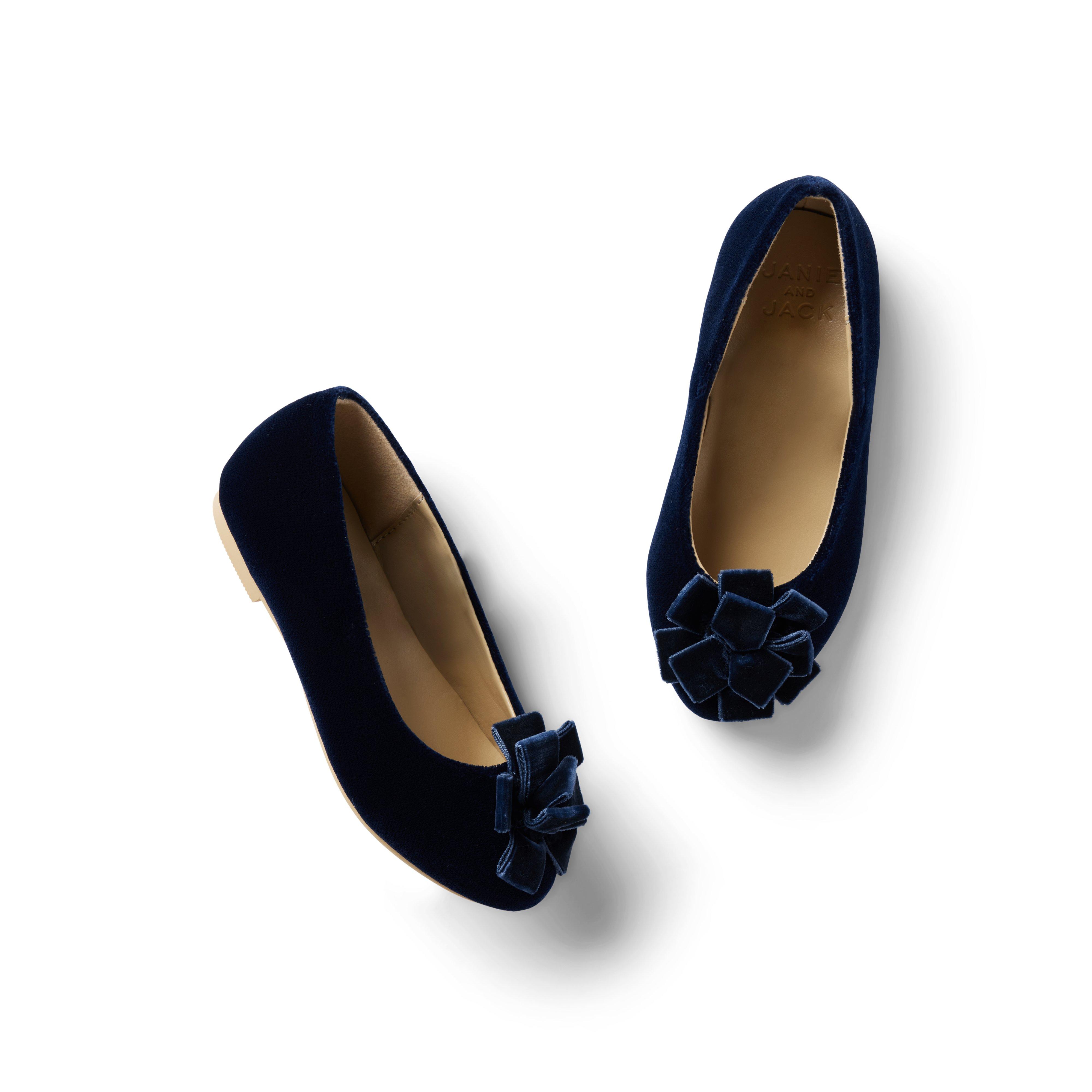 Velvet Bow Ballet Flat