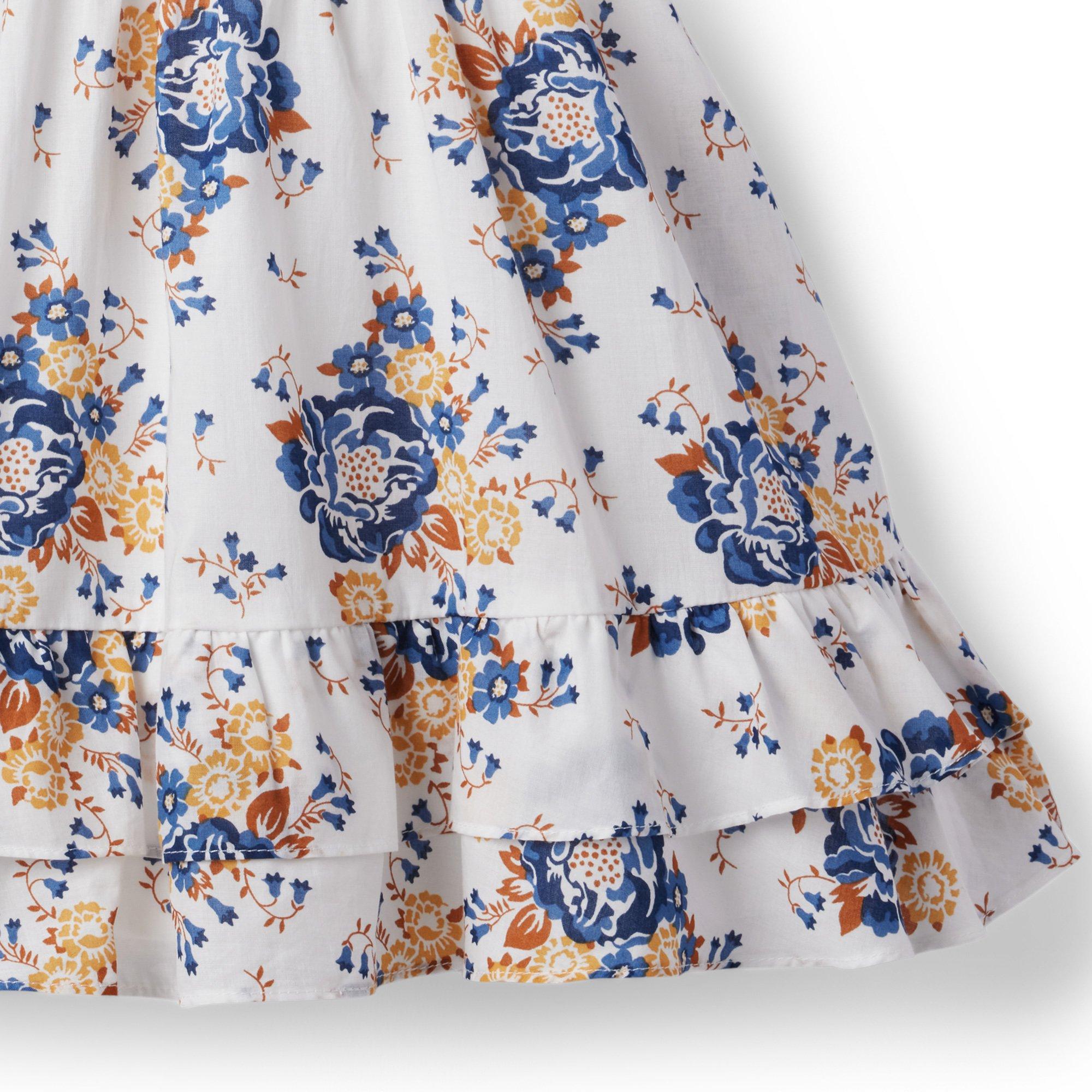 Floral Smocked Flutter Sleeve Dress image number 6
