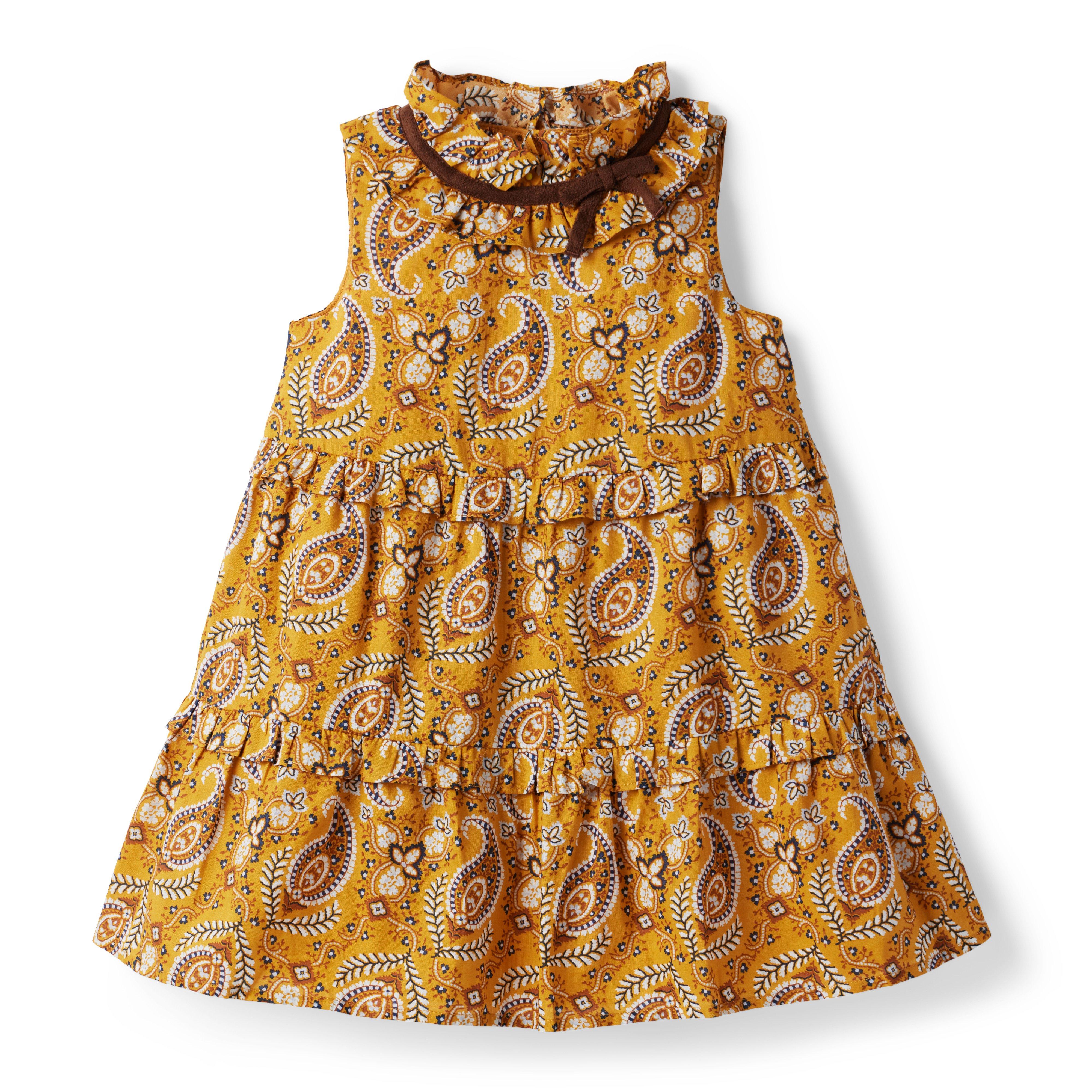 Paisley Ruffle Tiered Dress image number 1
