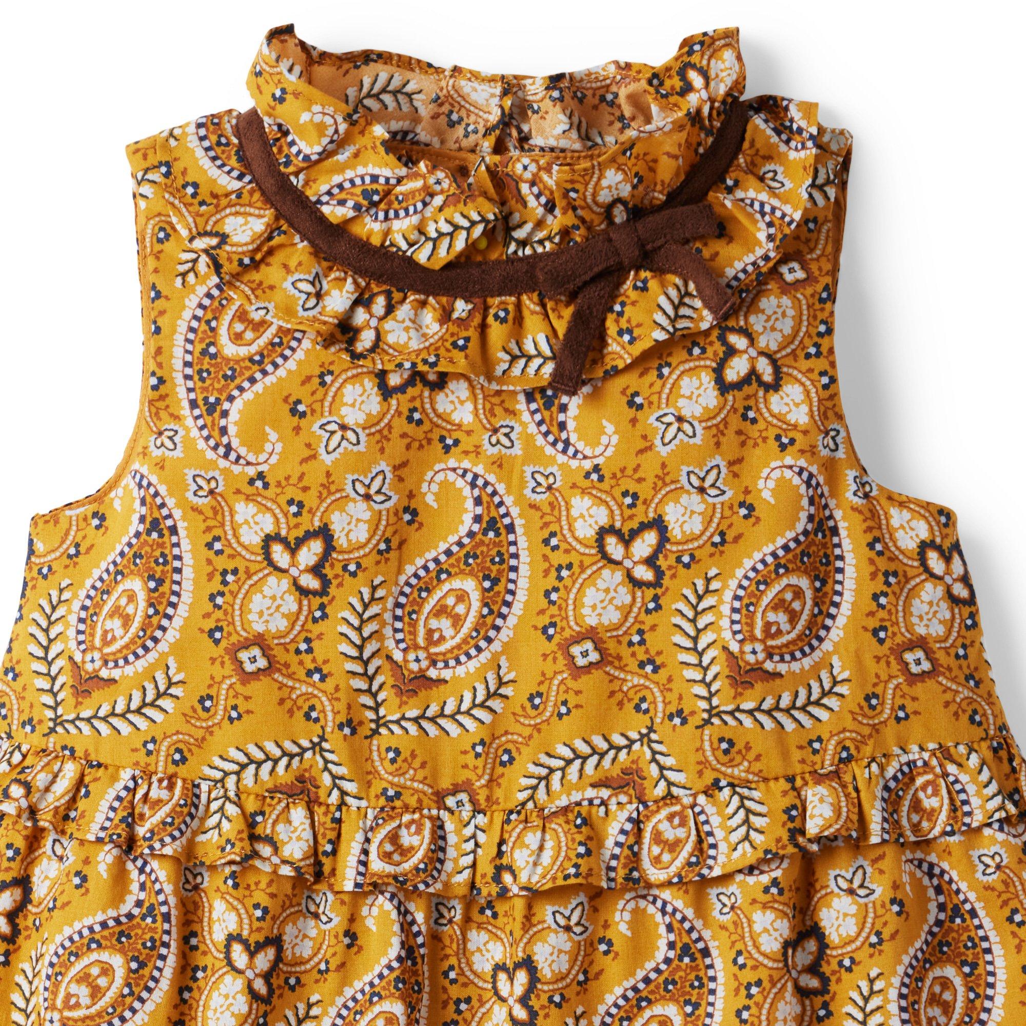 Paisley Ruffle Tiered Dress image number 5