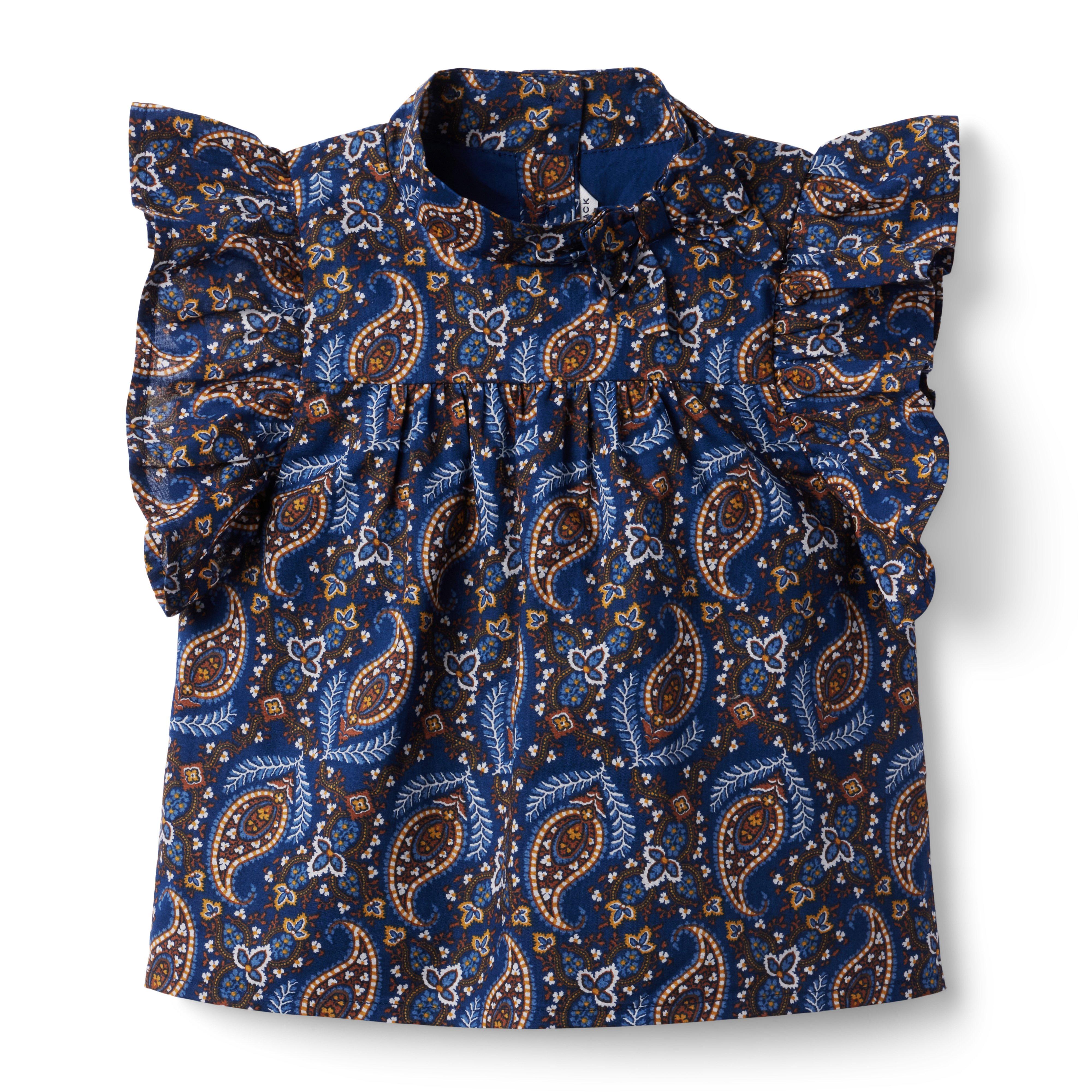 Paisley Ruffle Sleeve Top image number 0