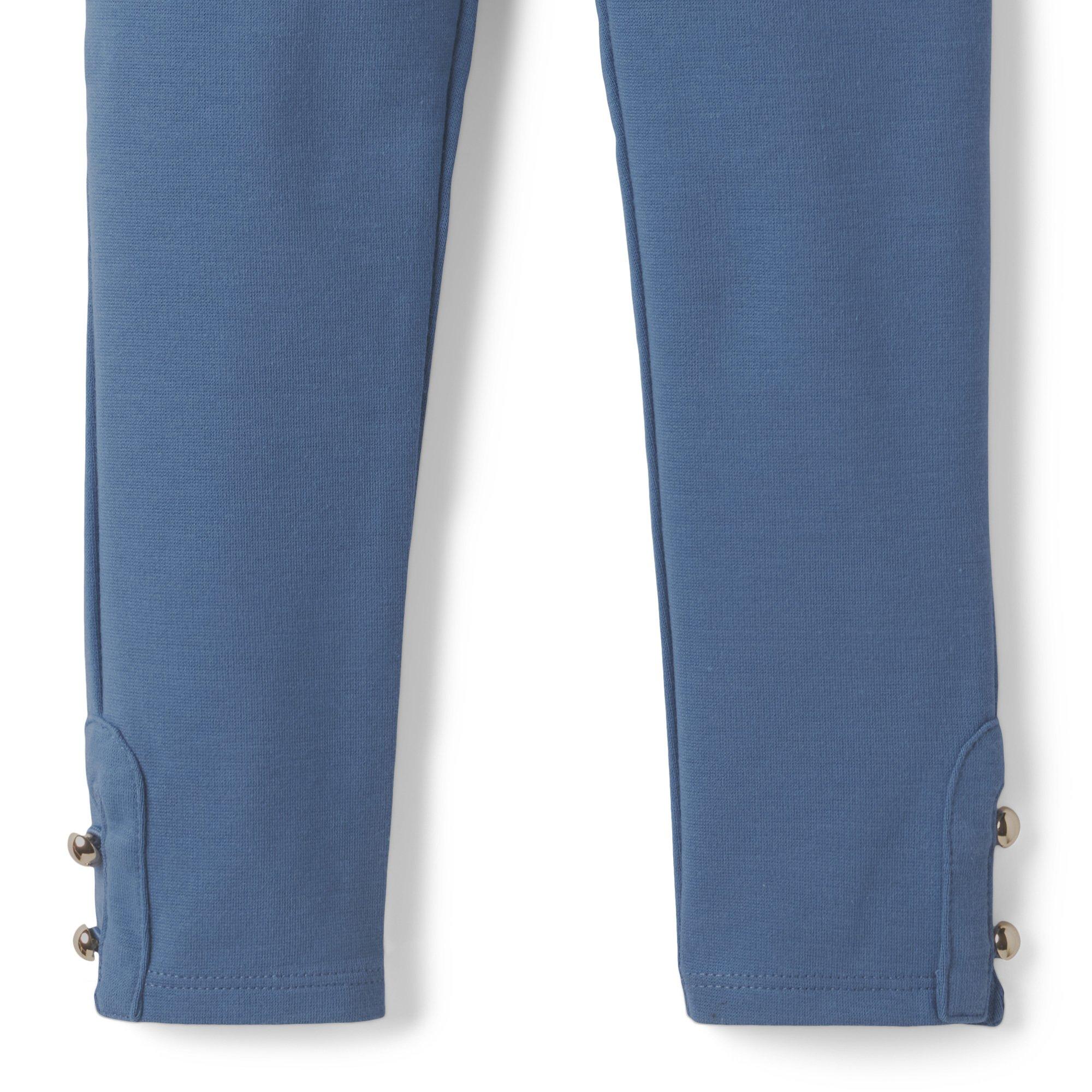 Button-Cuff Ponte Pant image number 1