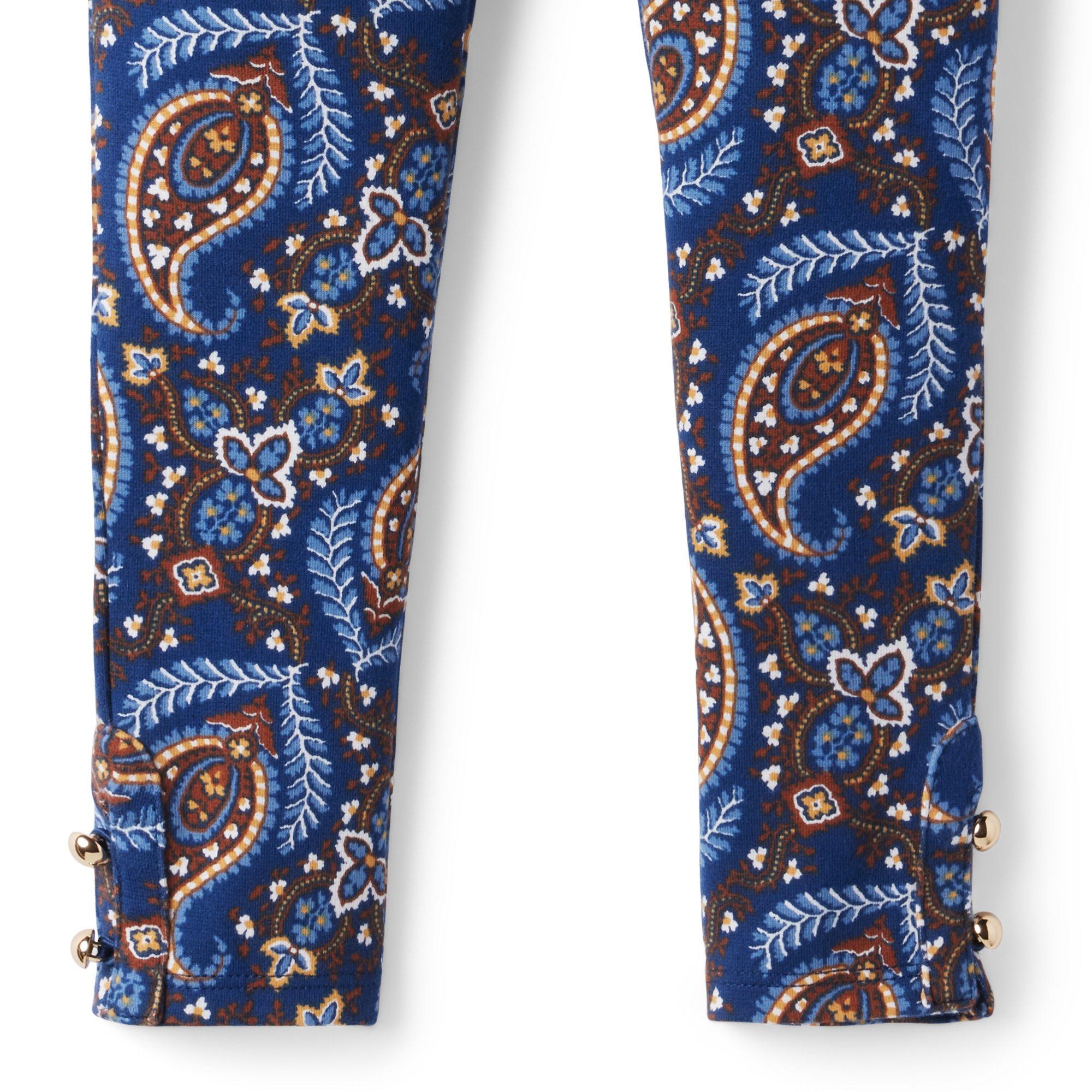 Paisley Button Cuff Ponte Pant image number 3