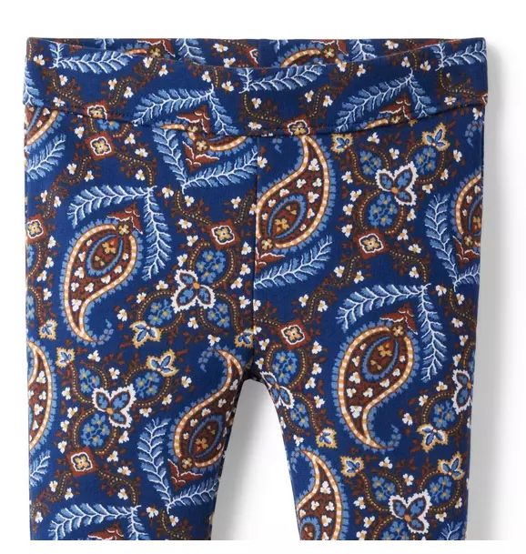 Paisley Button Cuff Ponte Pant image number 2