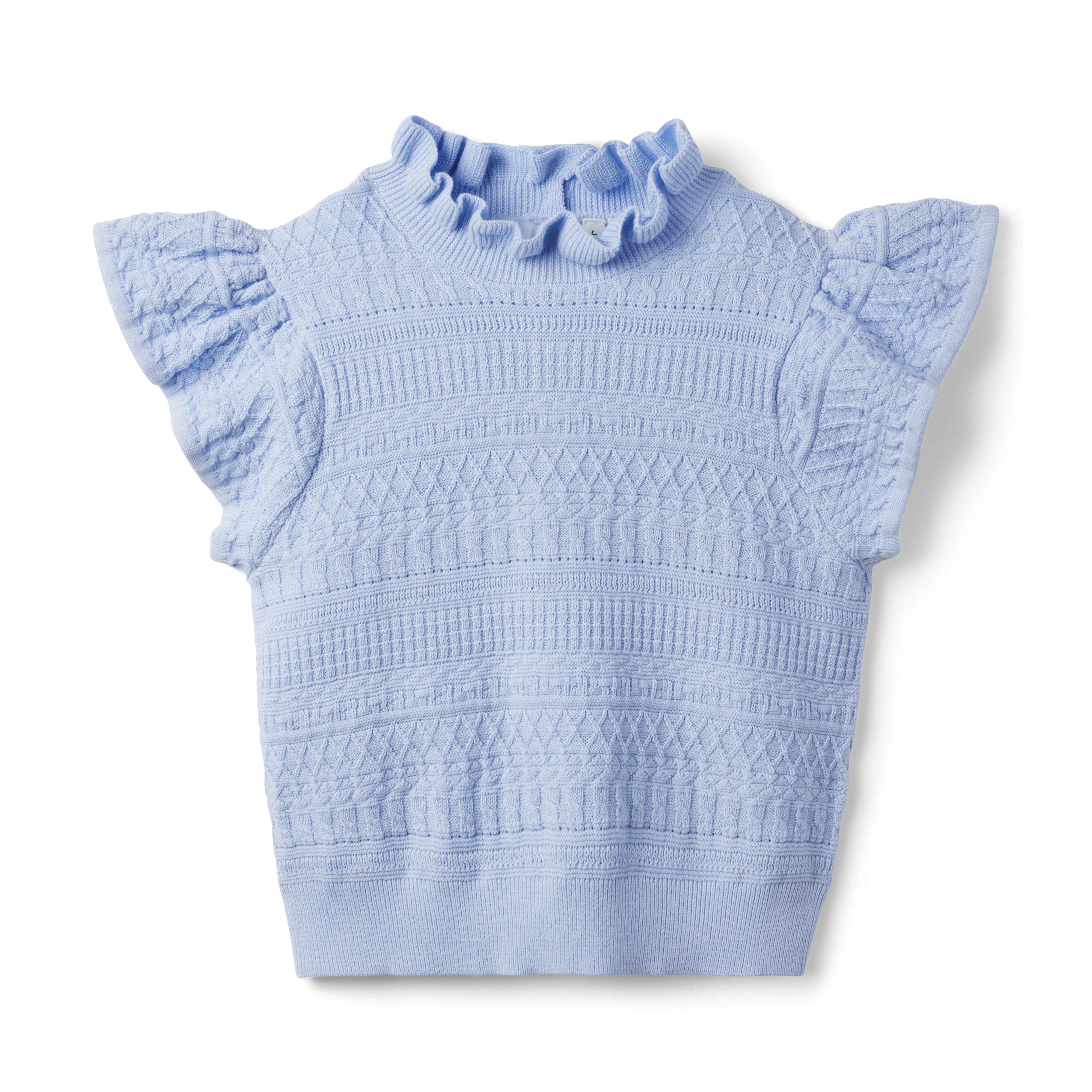 Ruffle Sleeve Sweater Top image number 0
