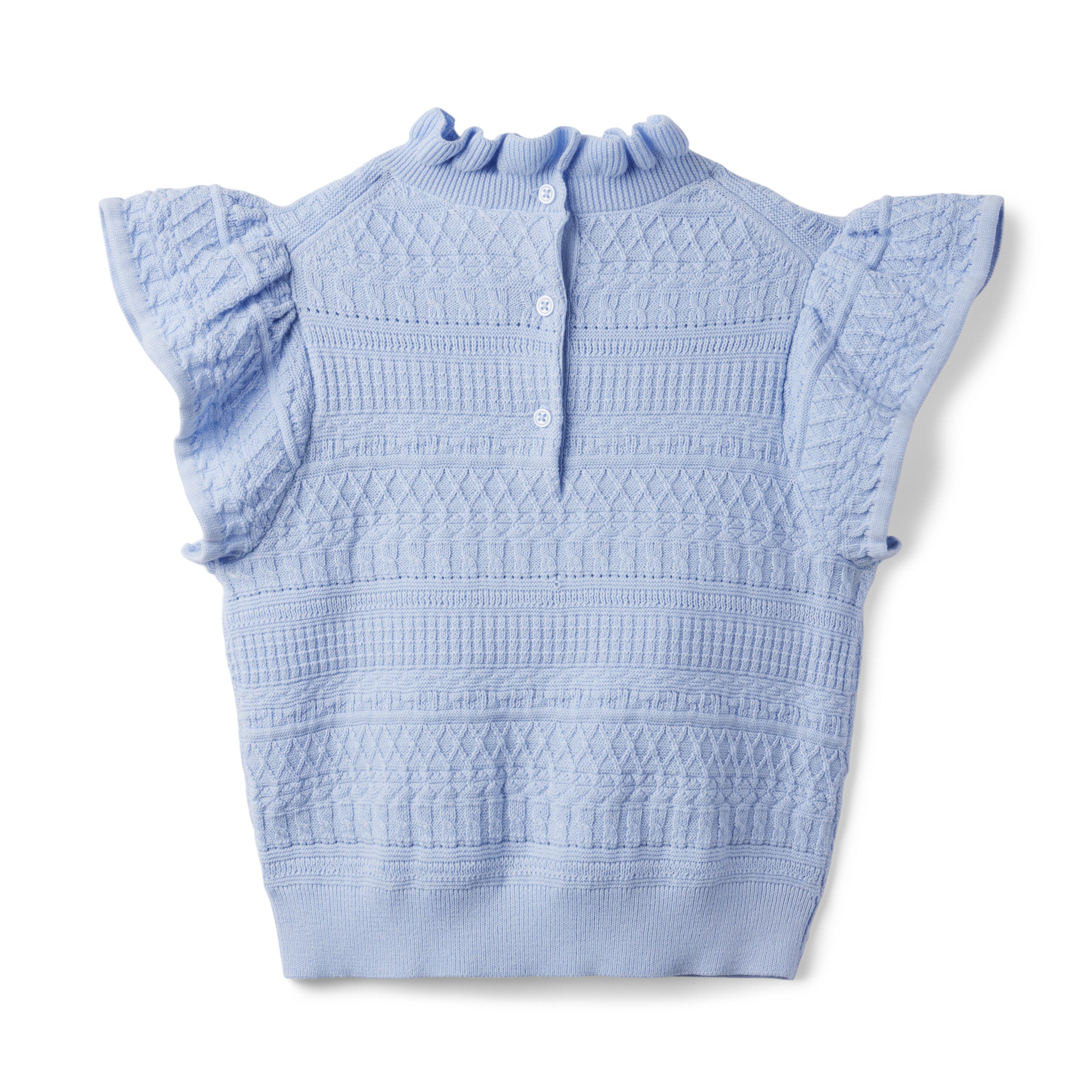 Ruffle Sleeve Sweater Top image number 2