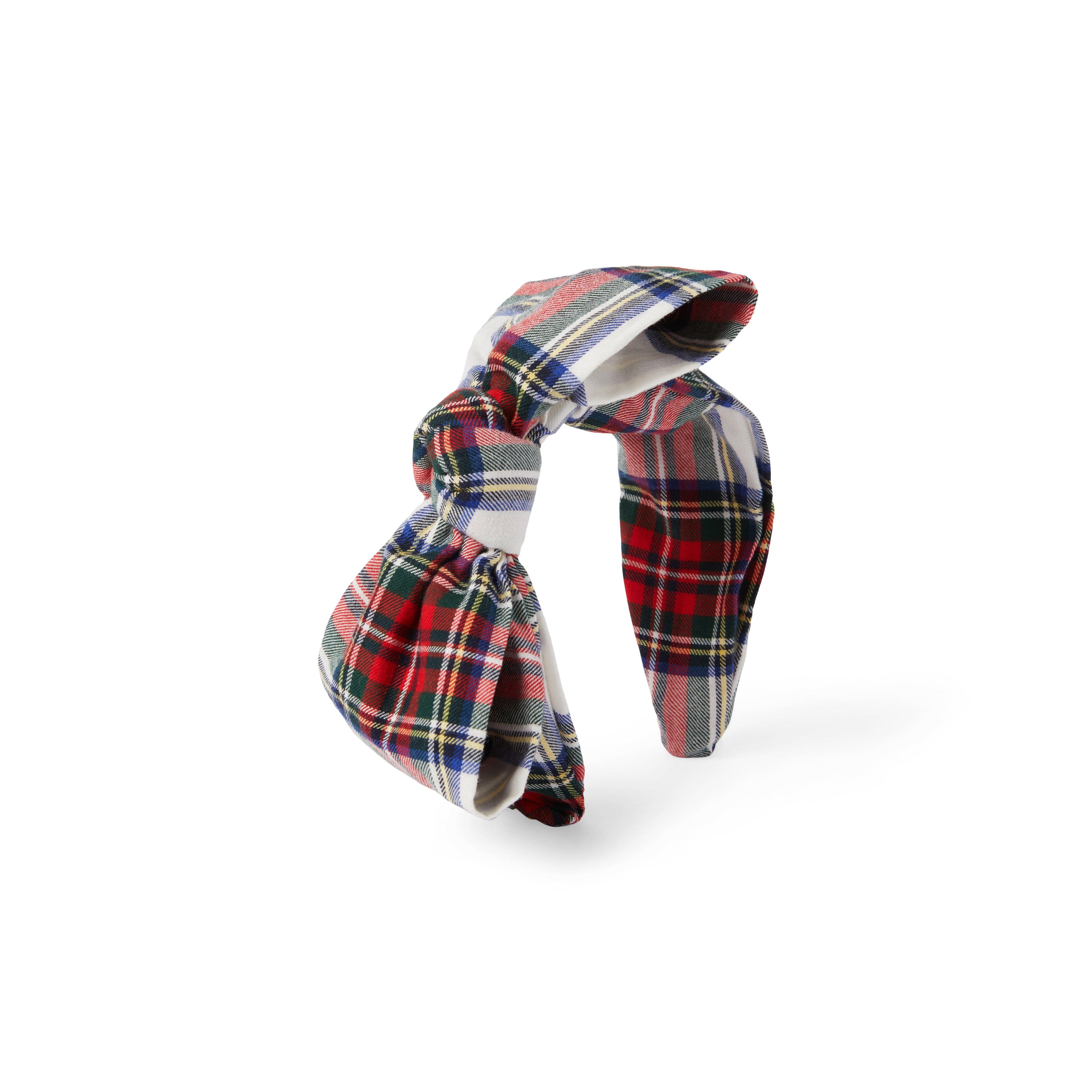 Plaid Bow Headband image number 0