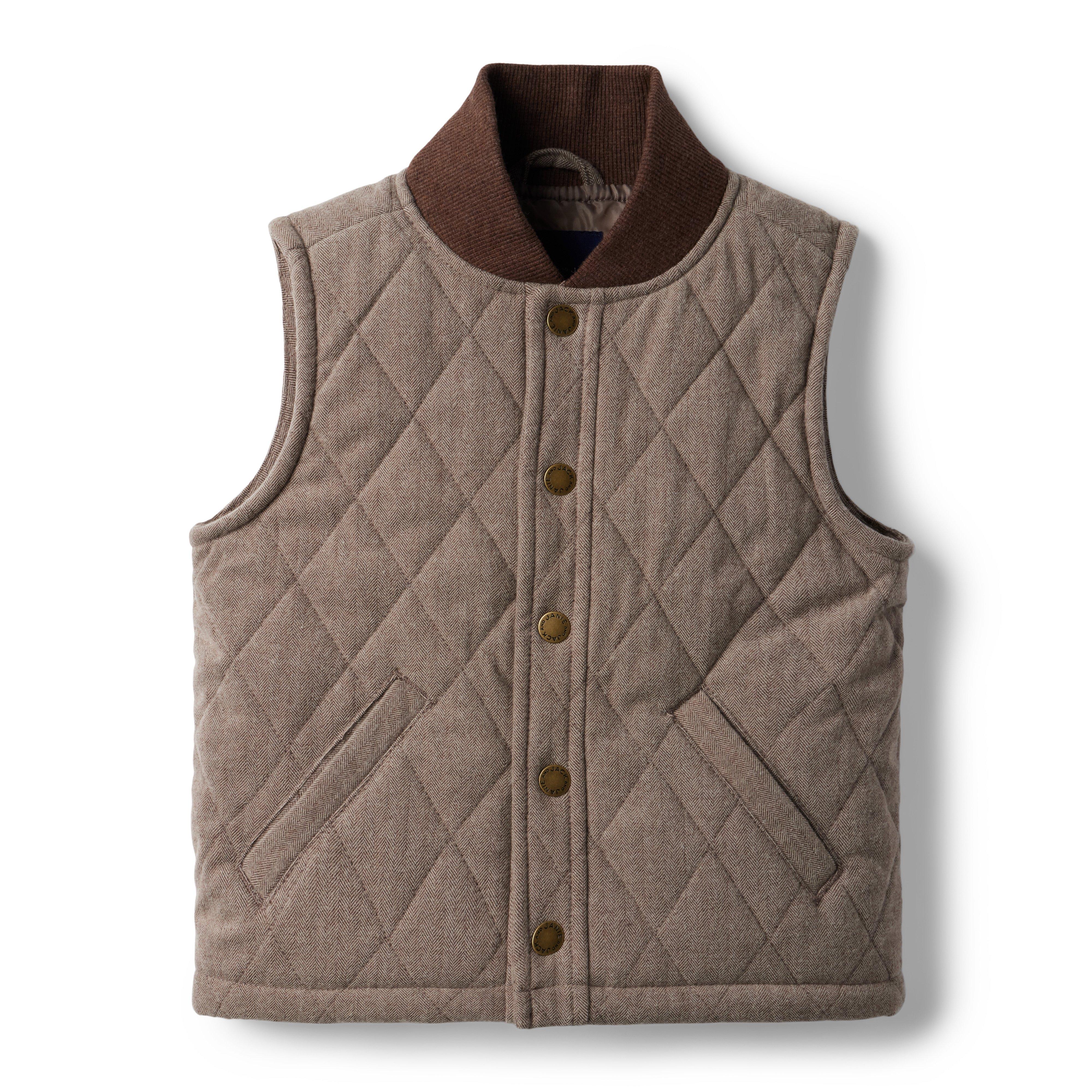 Quilted Twill Vest image number 0