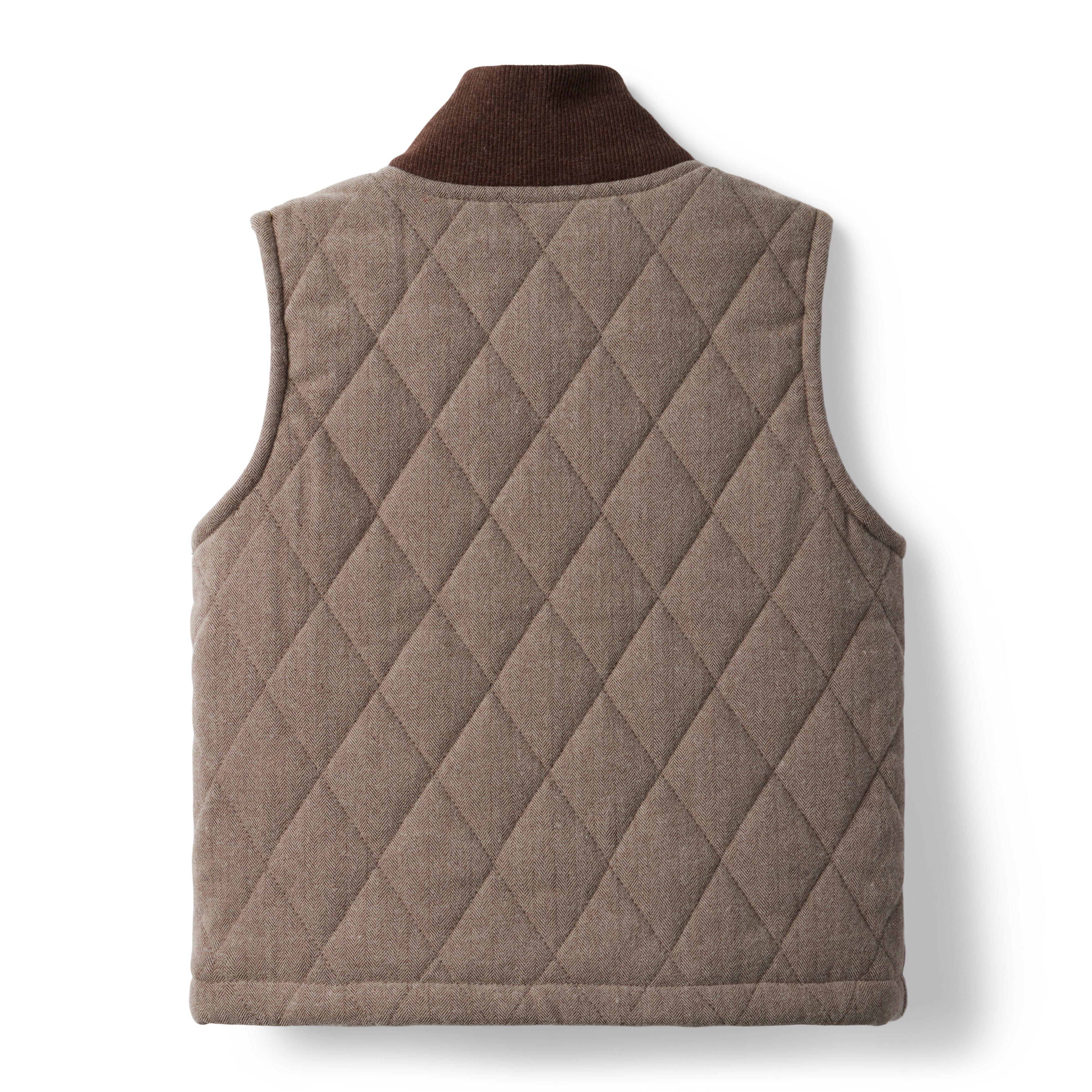 Quilted Twill Vest image number 1