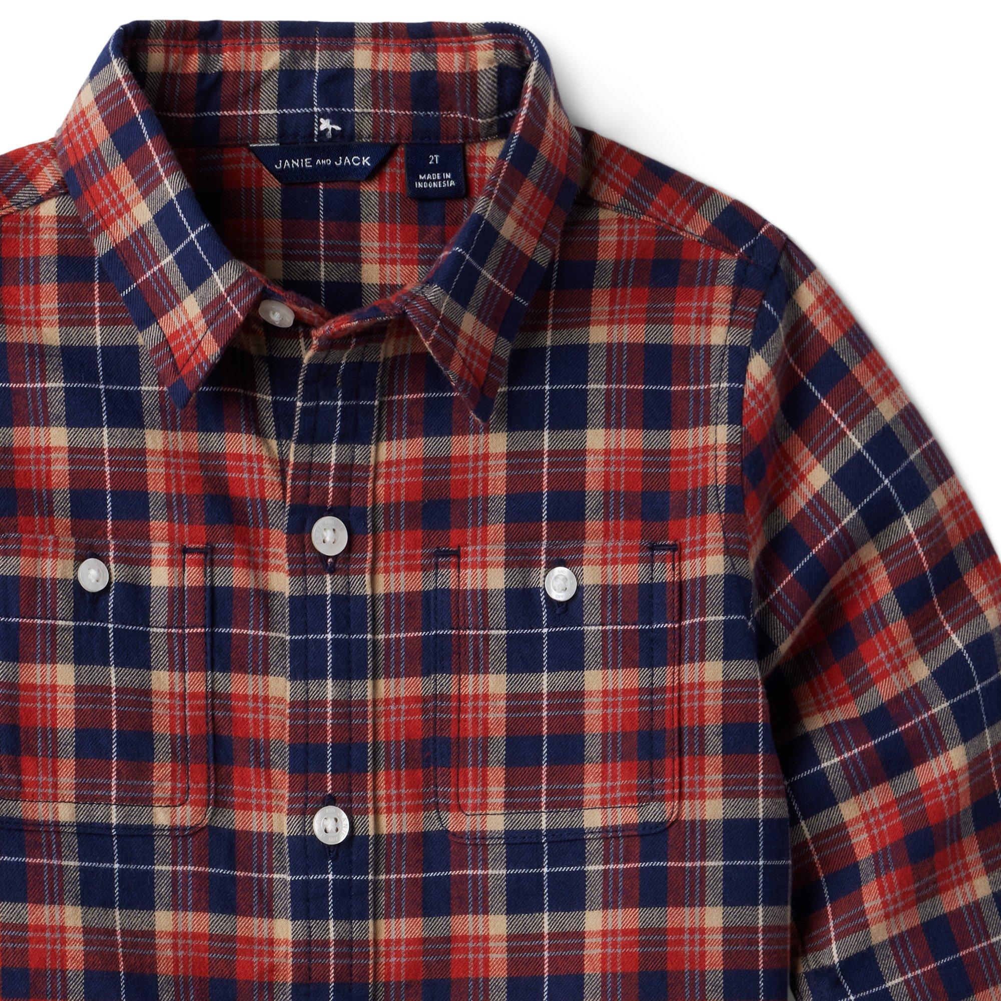 Plaid Brushed Twill Shirt image number 3