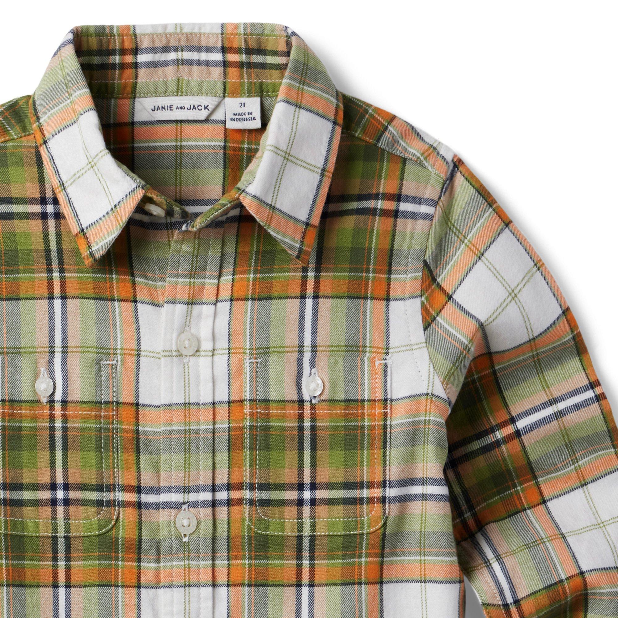 Plaid Brushed Twill Shirt image number 3