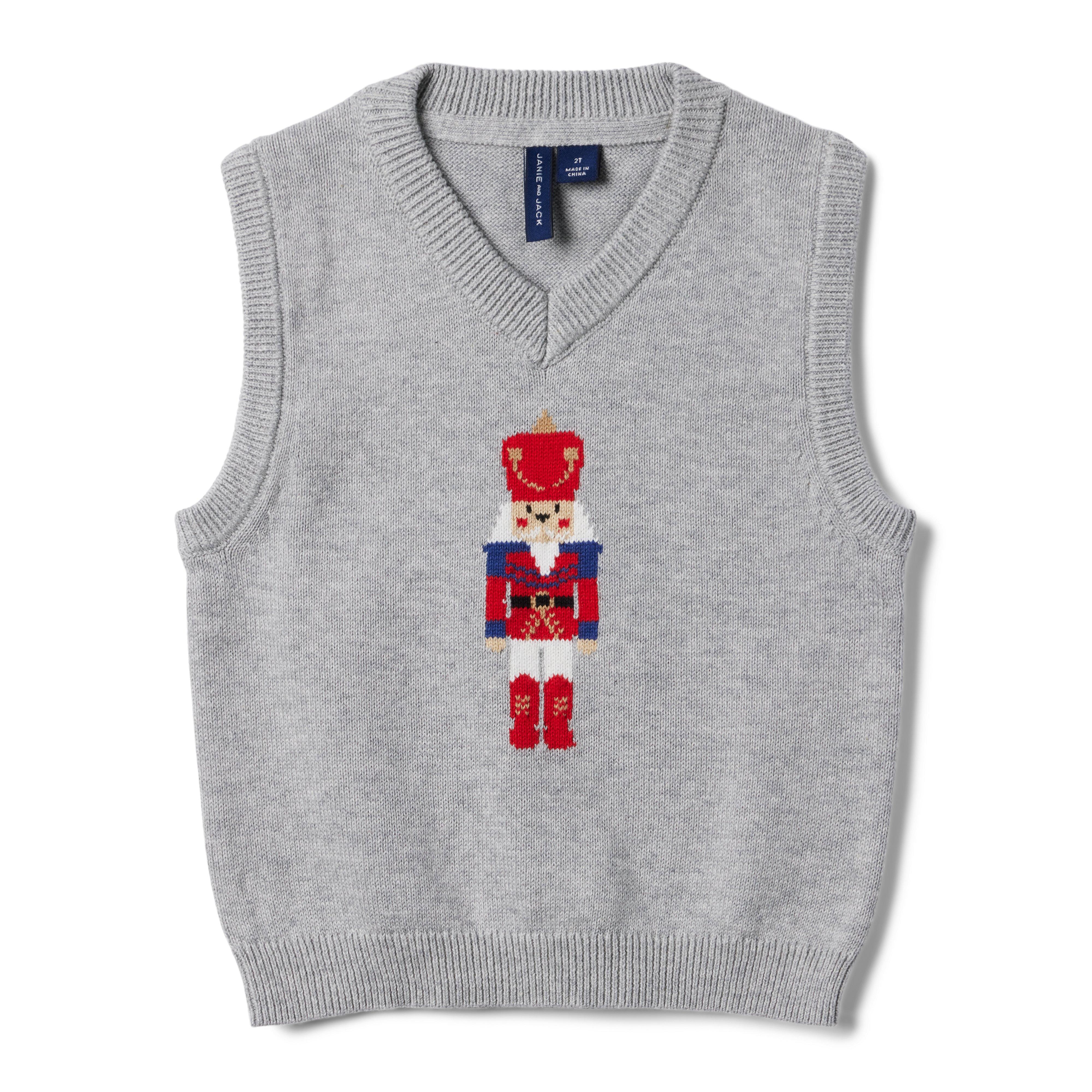 Boy Classic Grey Heather Nutcracker Vest by Janie and Jack