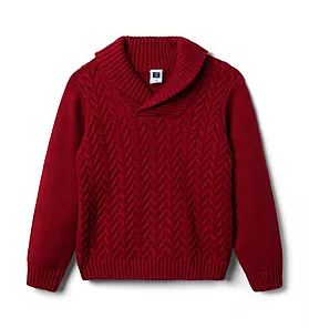 Herringbone Cable Knit Sweater