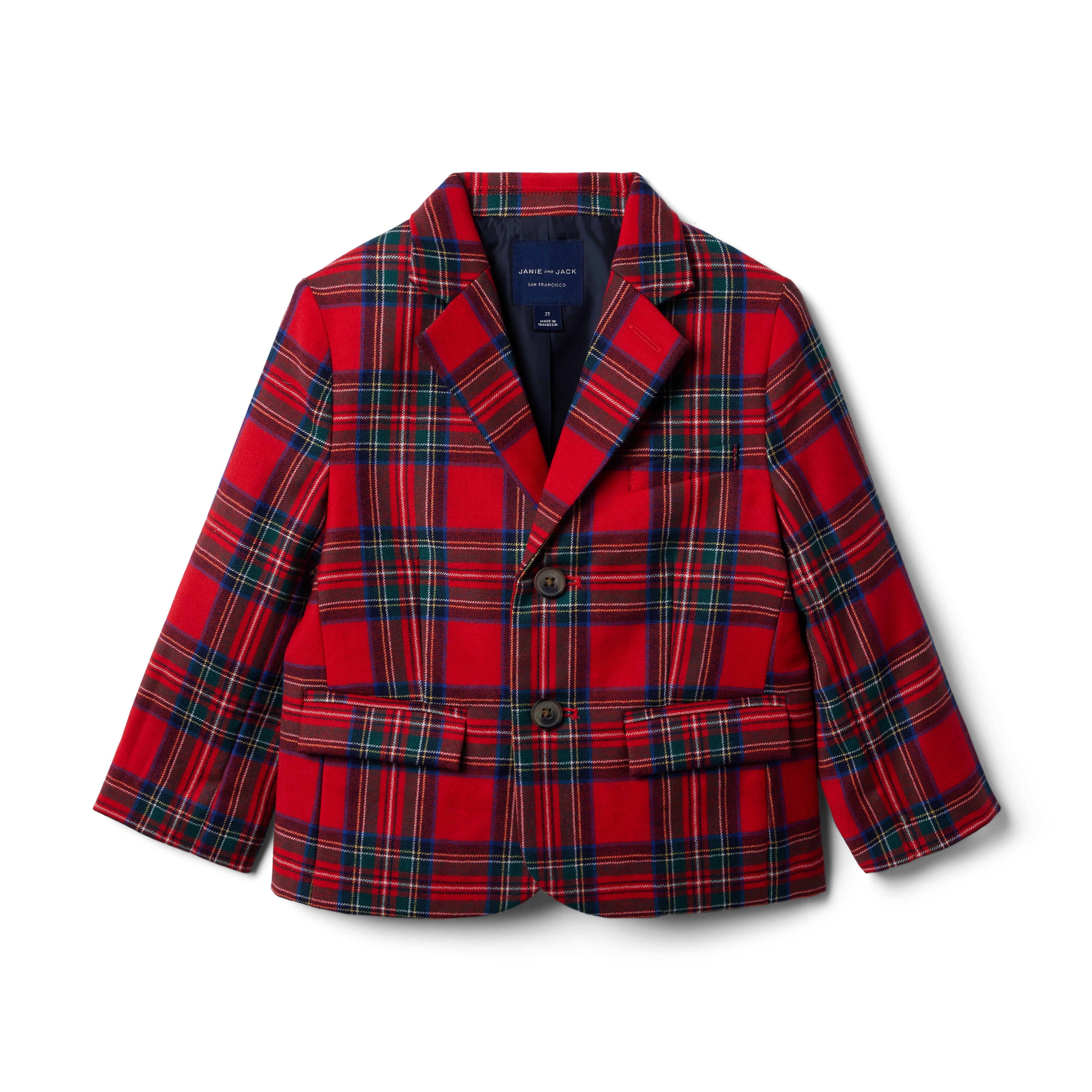 Plaid Wool Blazer image number 0