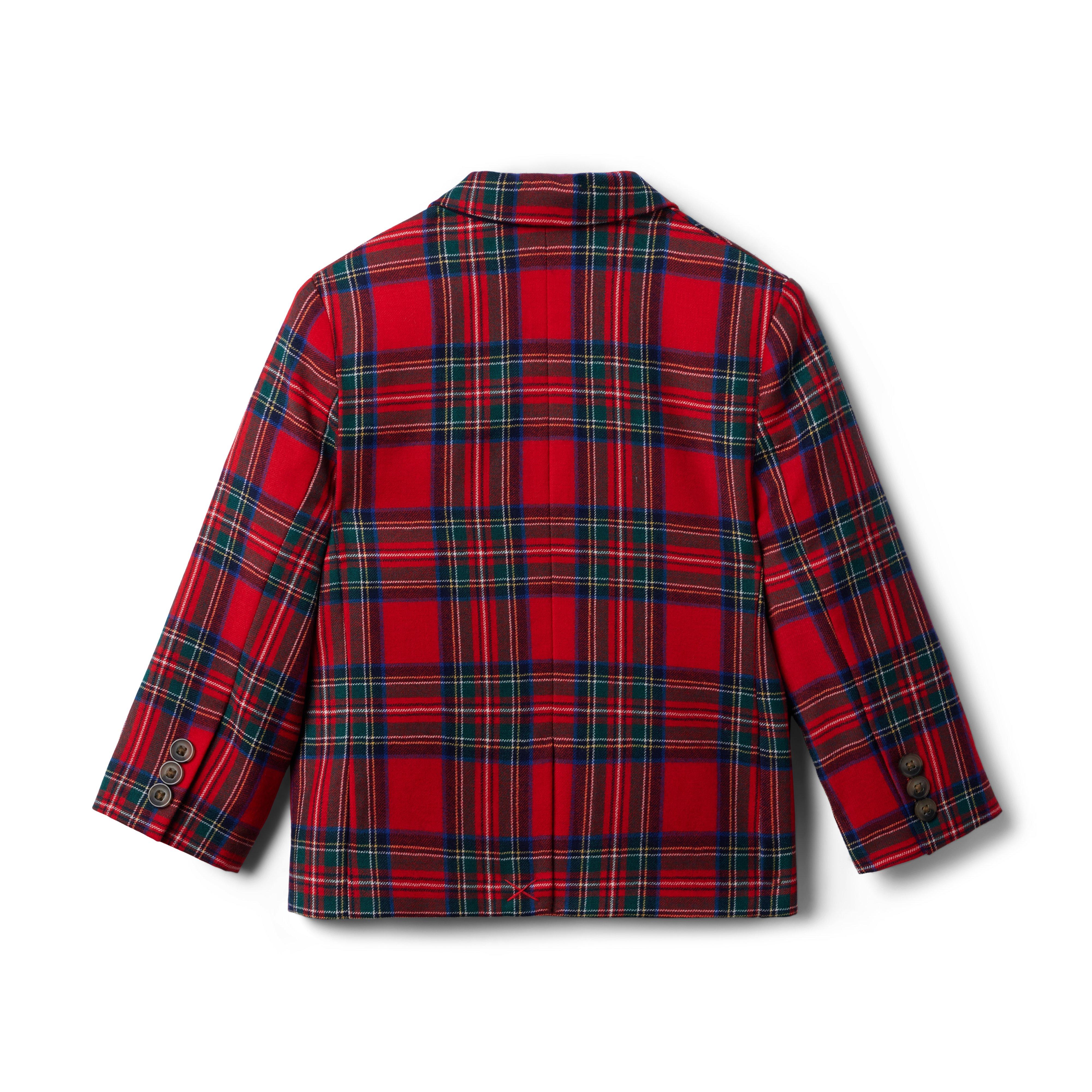 Plaid Wool Blazer image number 1