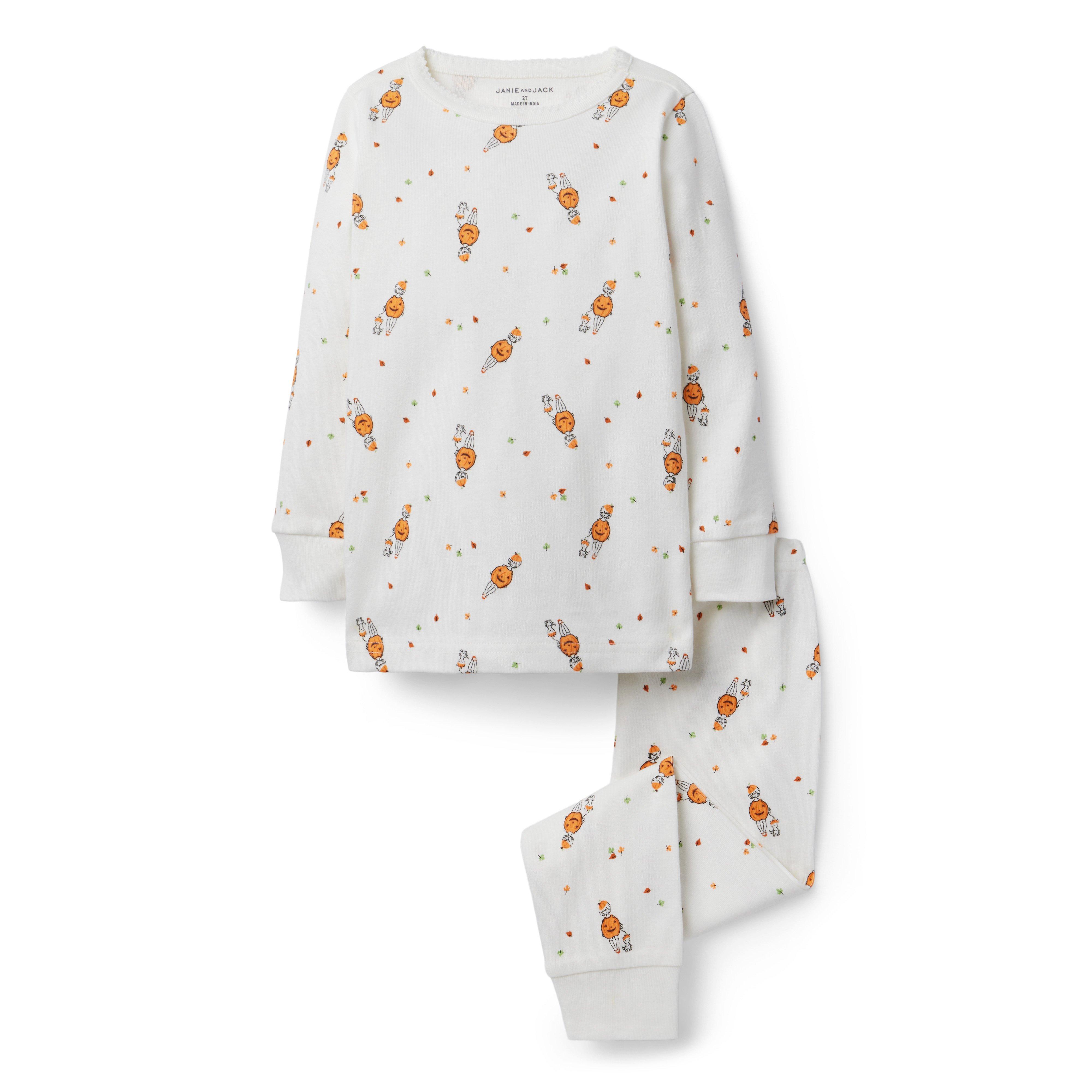 Good Night Pajamas in Pumpkin Girl Print image number 0