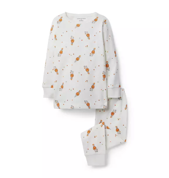 Good Night Pajamas in Pumpkin Girl Print